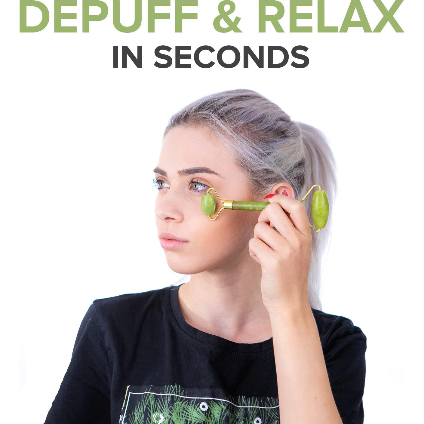 Rodillo de Jade MATYKOS y Gua Sha - Antienvejecimiento