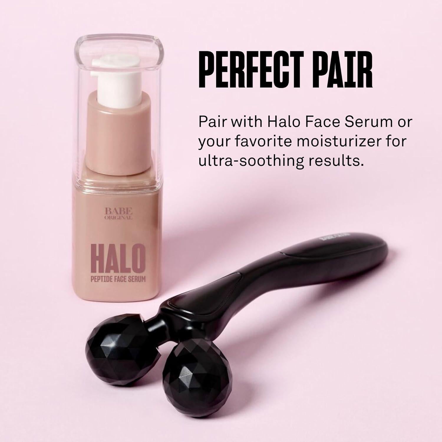 Rodillo Facial BABE ORIGINAL Doble Cabeza Zinc 14.7x5.6cm