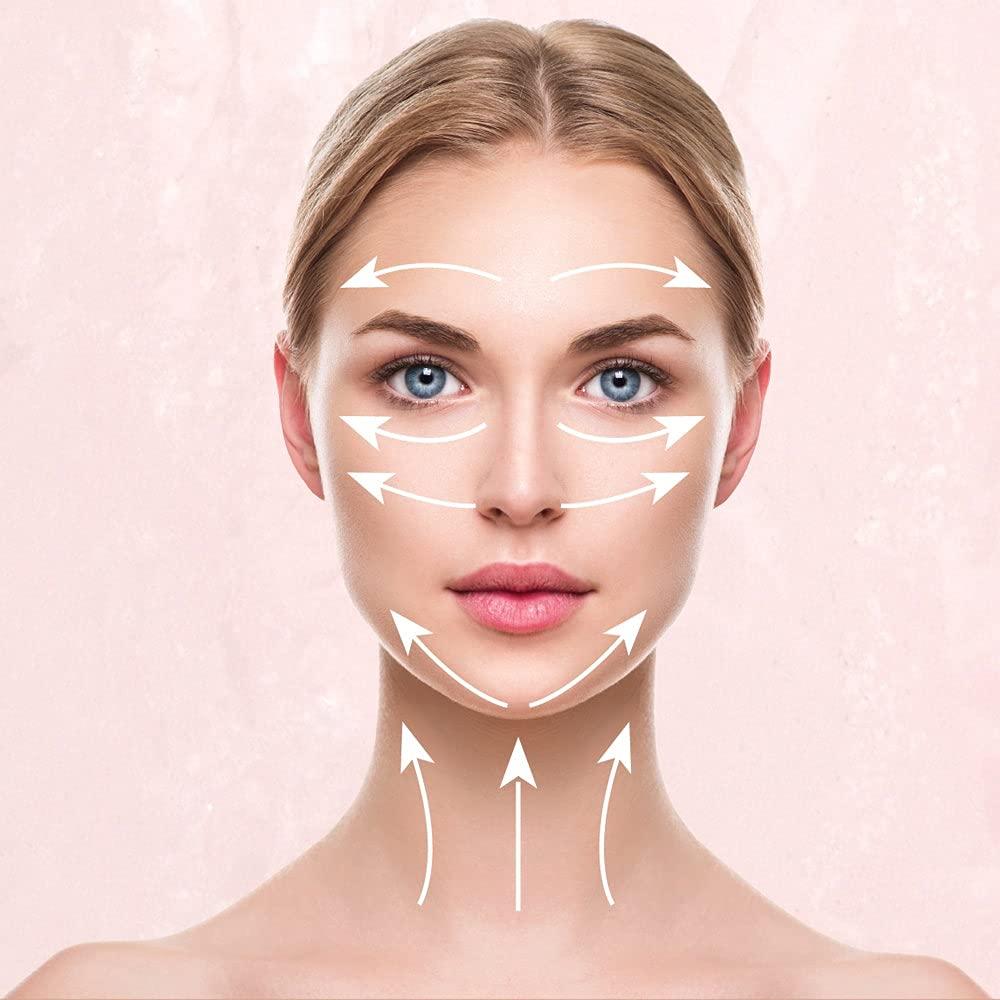 Rodillo Facial Eléctrico ForPro Cuarzo Rosa 2 en 1 Antienvejecimiento