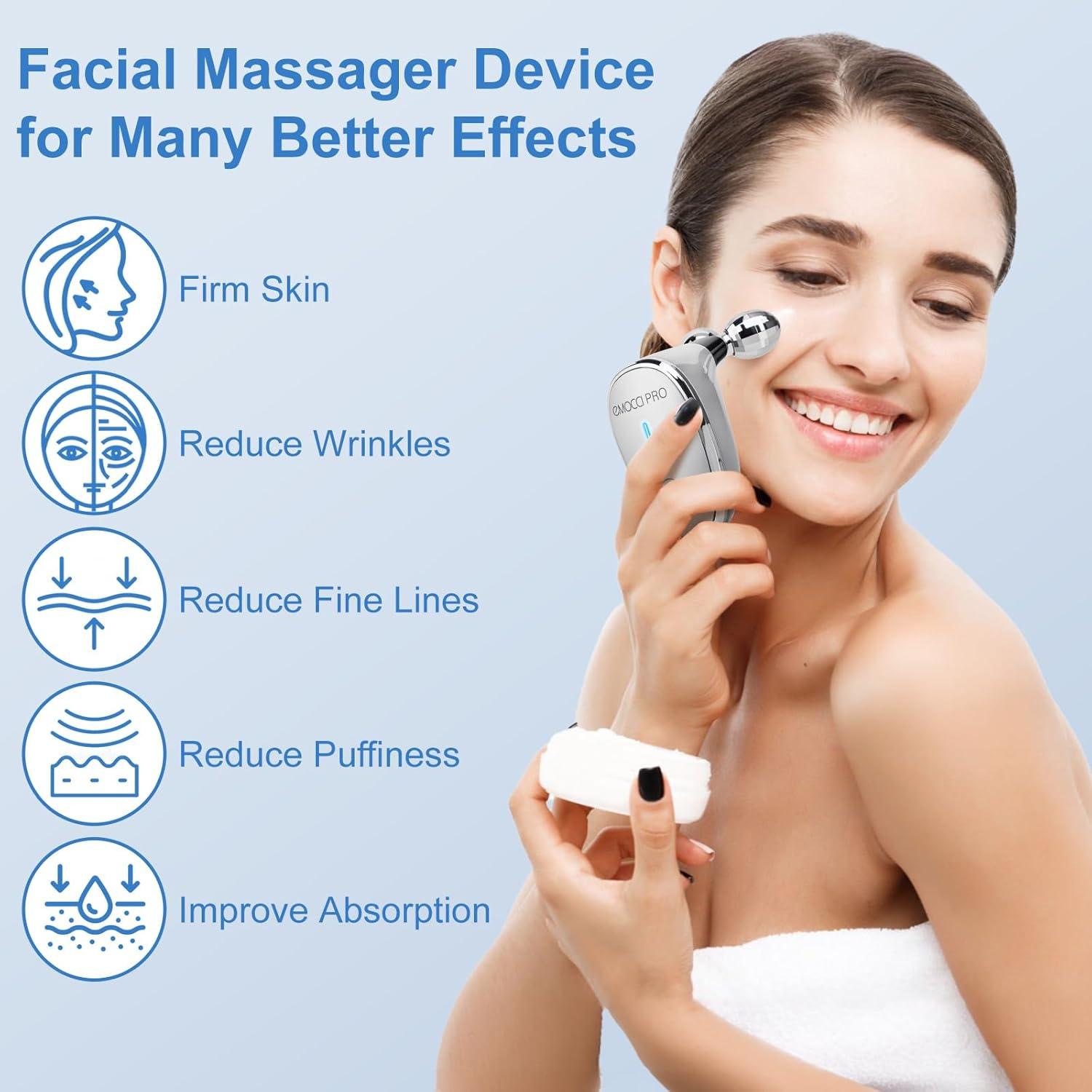 Masajeador Facial Eléctrico EMOCCI PRO para Reafirmar Piel