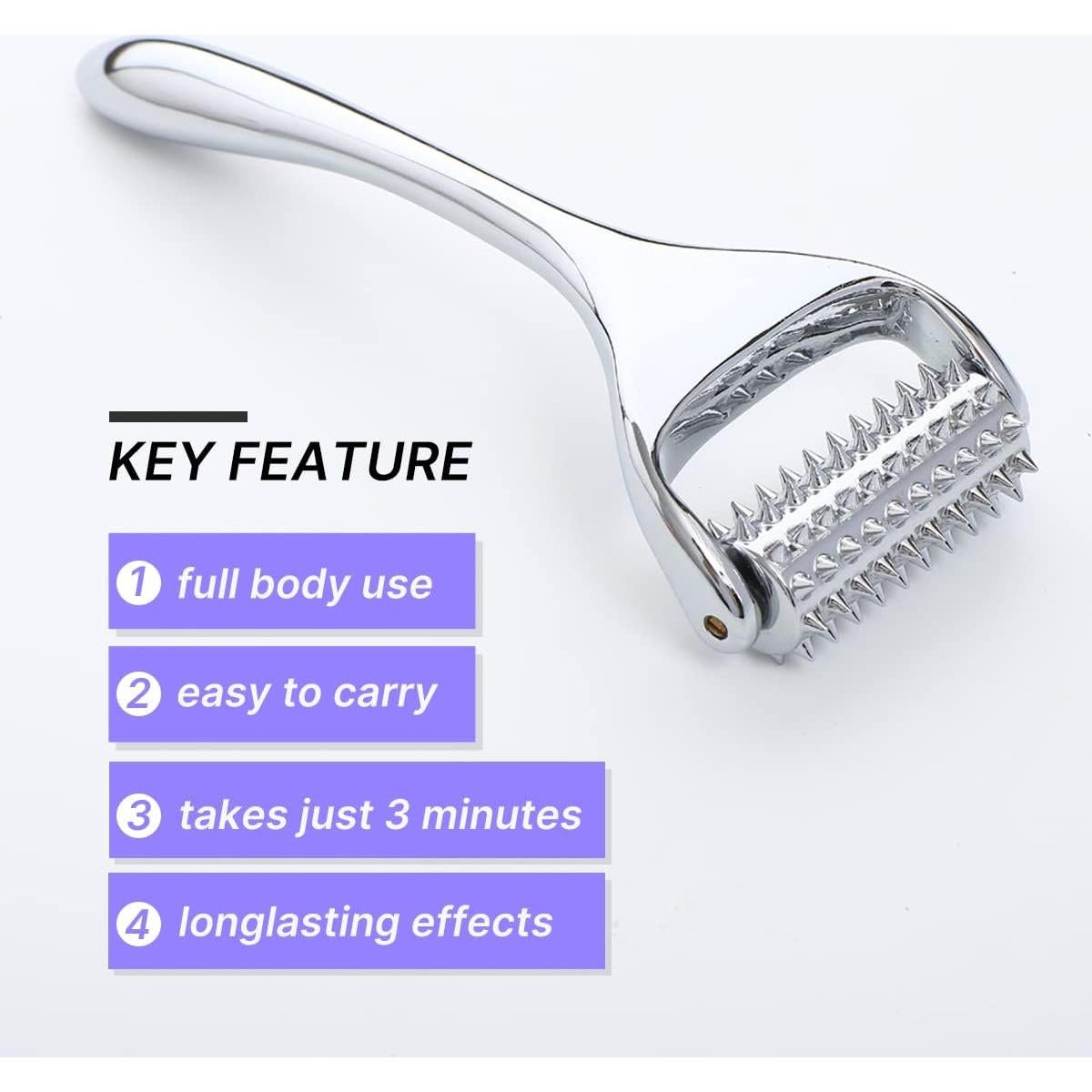 Rodillo de Masaje QooWo 13x4.8cm para Alivio Muscular