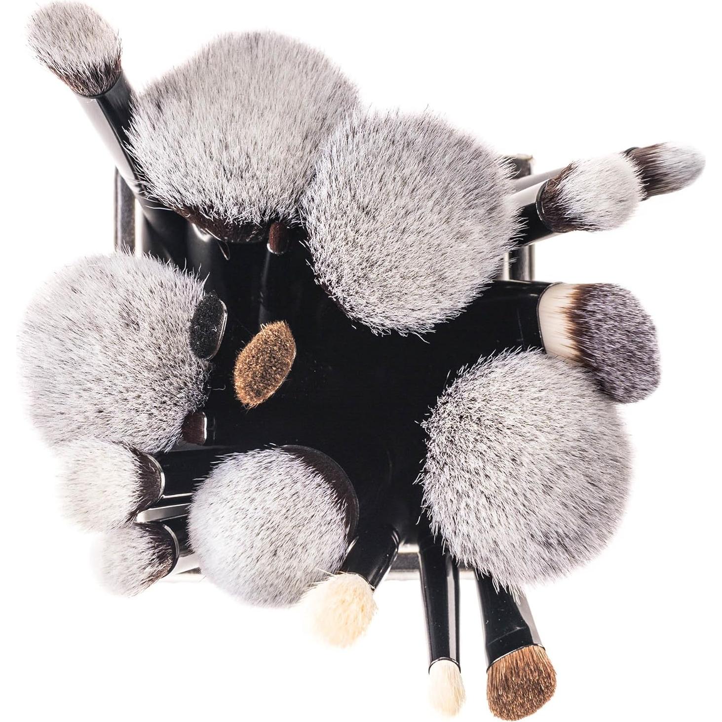 Conjunto de Pinceles de Maquillaje SHANY 18 Piezas Kabuki Negro