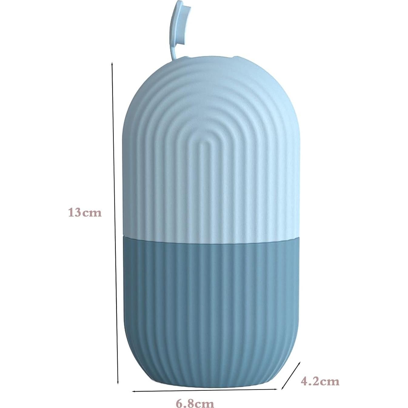 Rodillo de Hielo Facial Joyeee Silicona Azul 11.5x6 cm