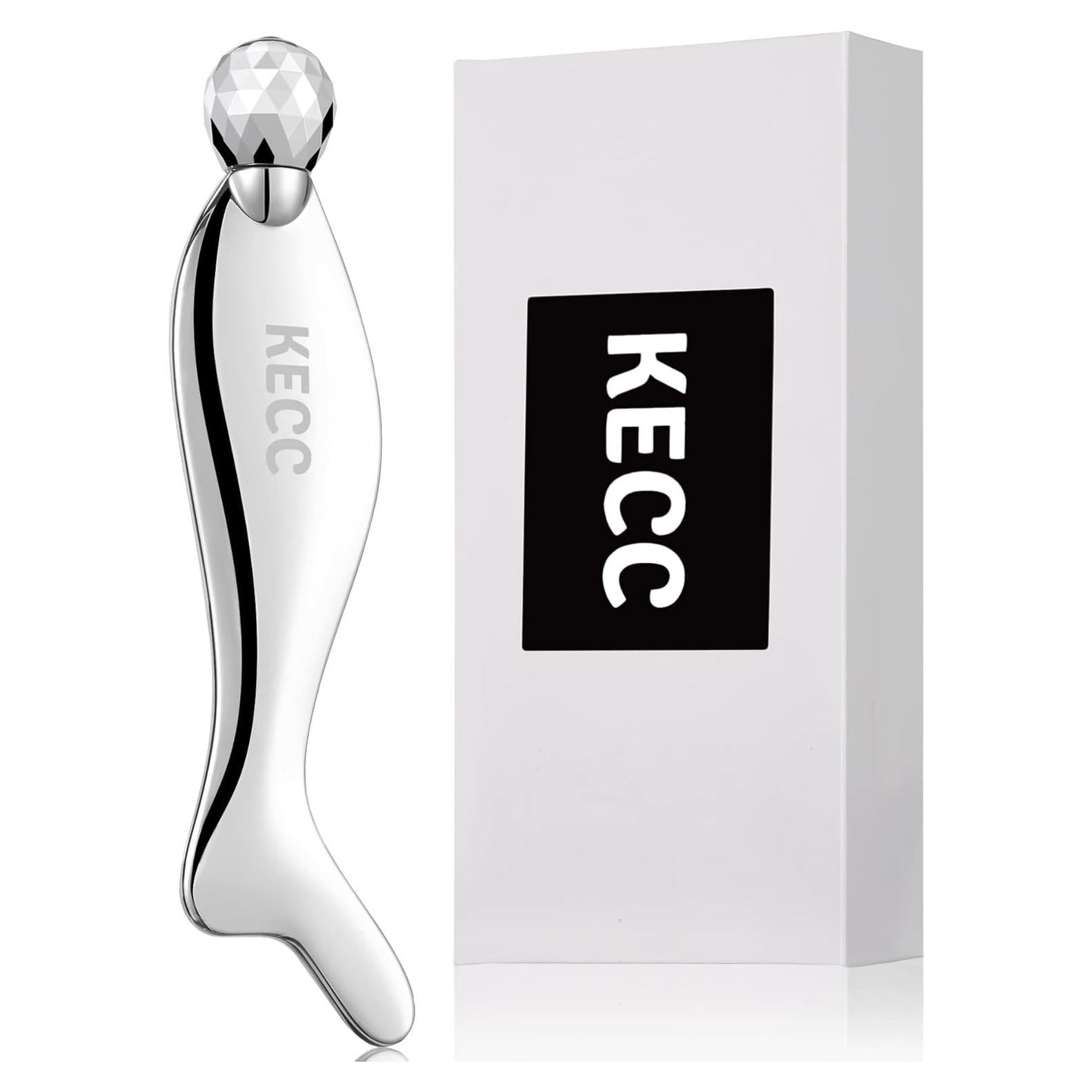 Masajeador Facial Gua Sha KECC Cola de Pez Acero Inoxidable