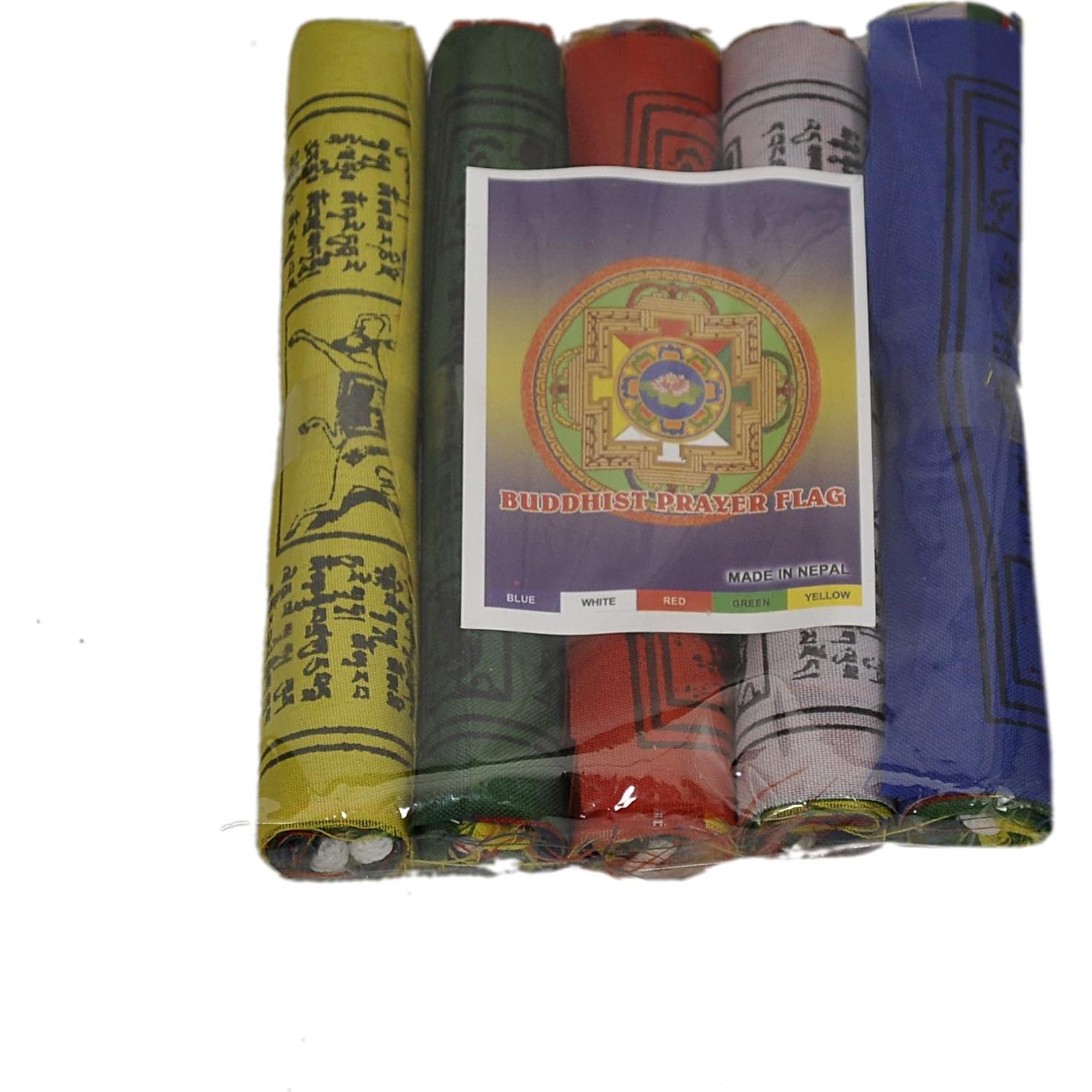 Banderas de Oración Tibetanas Everest - Paquete de 50 Unidades