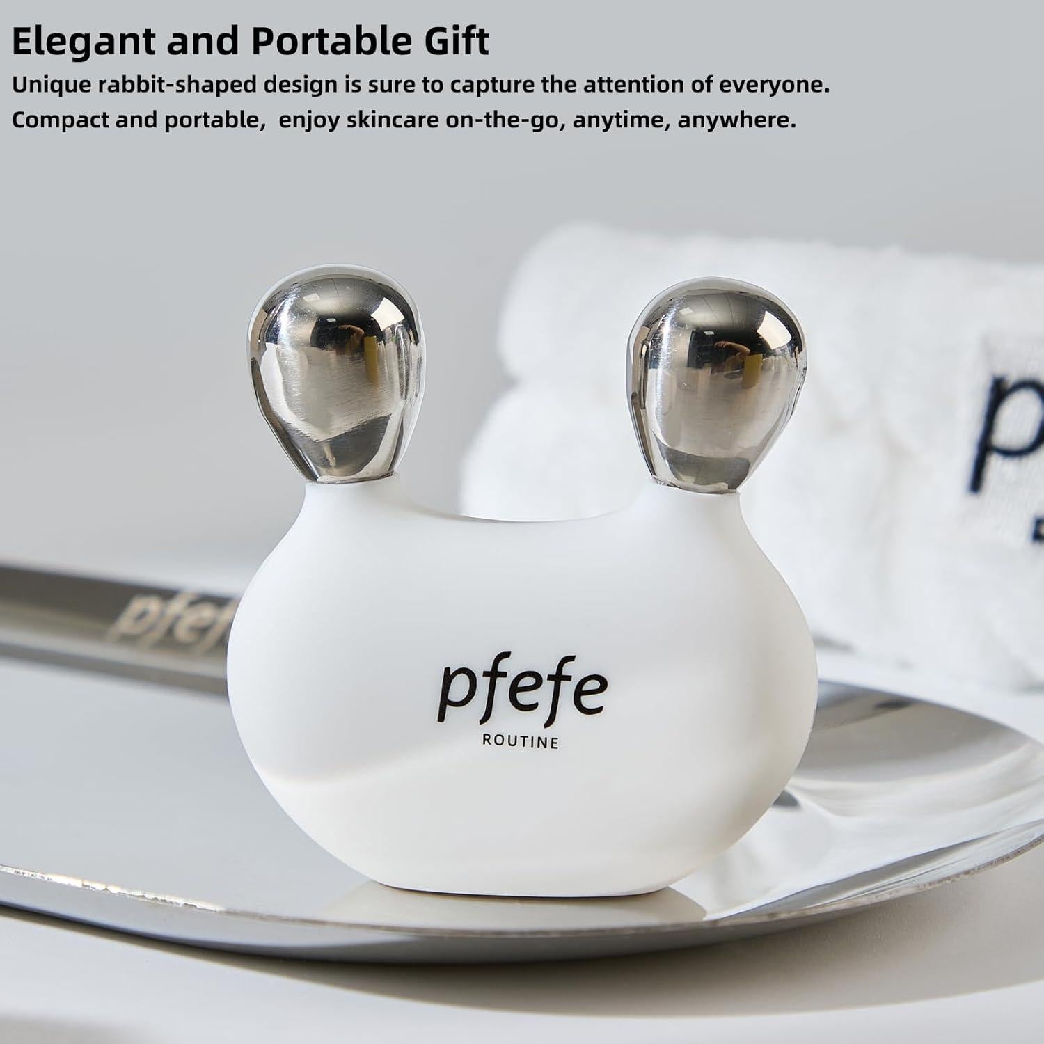 Rascador Gua Sha Conejo PFEFE Acero Inoxidable 6.35x6.60cm