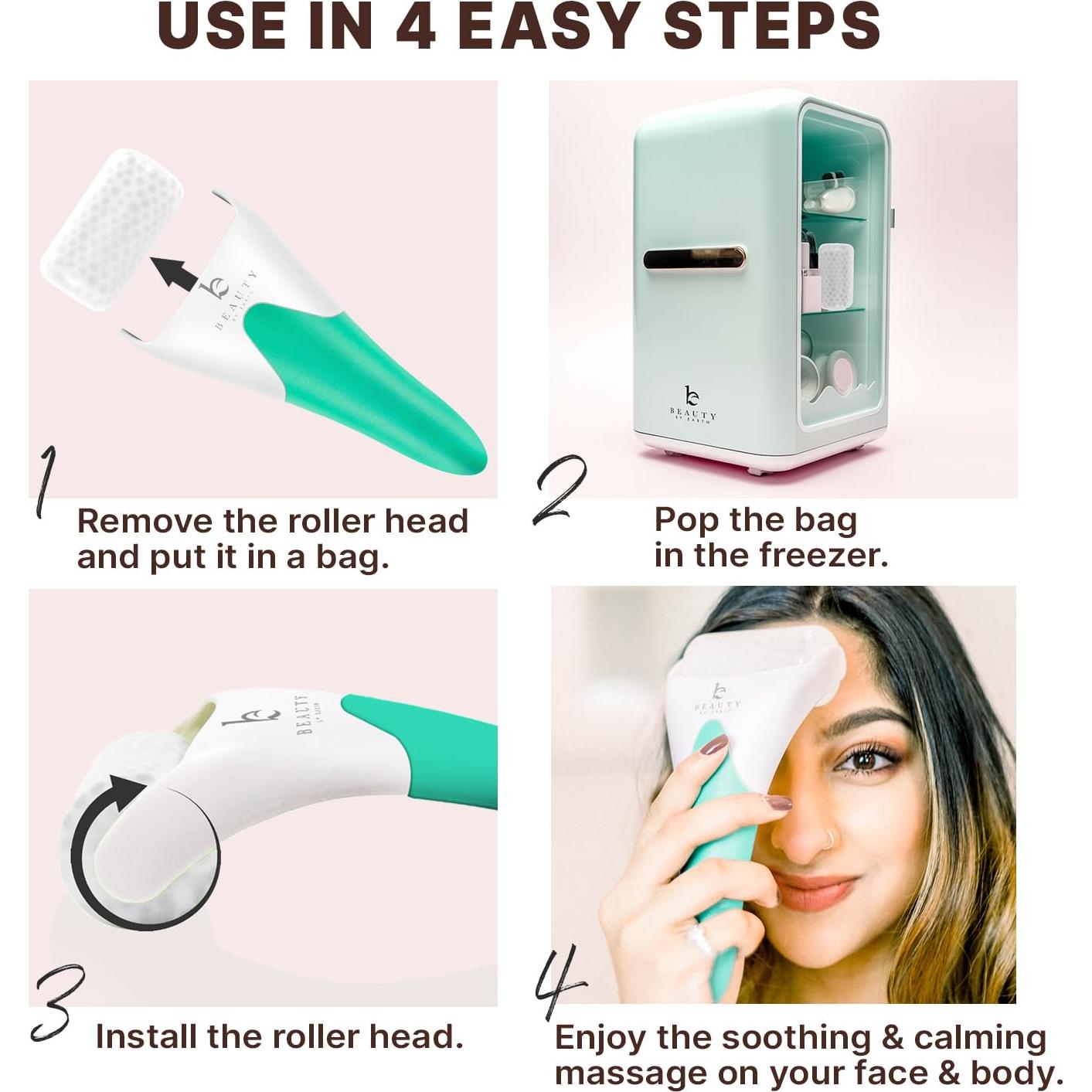 Rodillo de Hielo Facial Beauty by Earth ICE-ROLLER 18x8cm