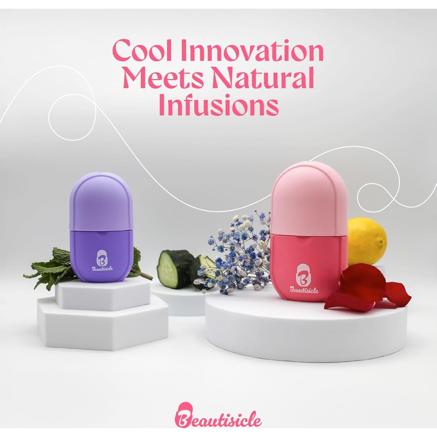 Rodillo de Hielo Beautisicle - Paquete de 2 Rodillos Faciales