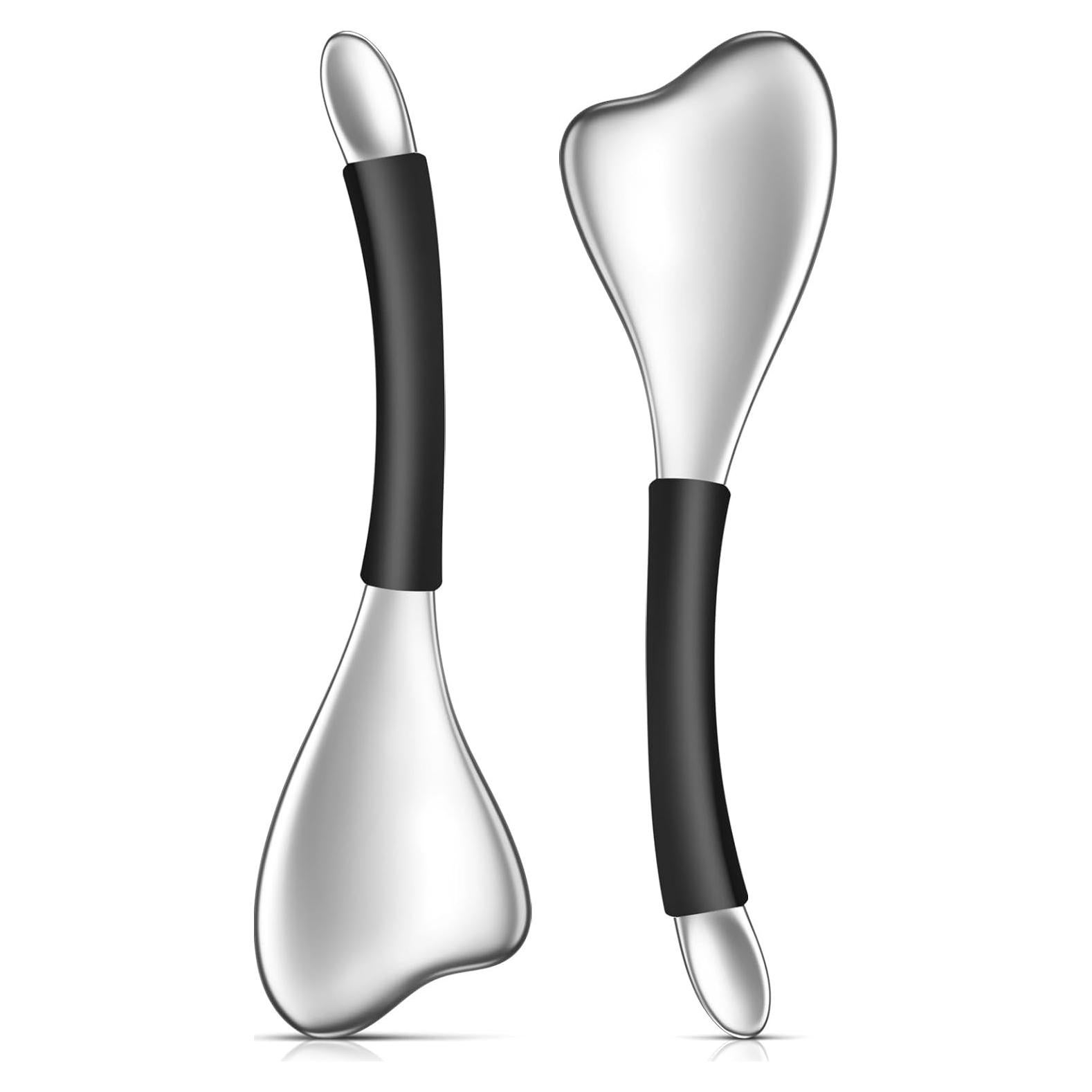 Herramientas Faciales Fabludo Gua Sha 3 en 1 Acero Inoxidable