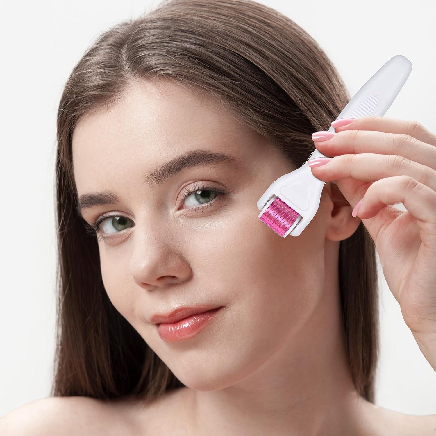 YaFex Derma Roller 6 en 1 - Microneedling 300 y 720 agujas