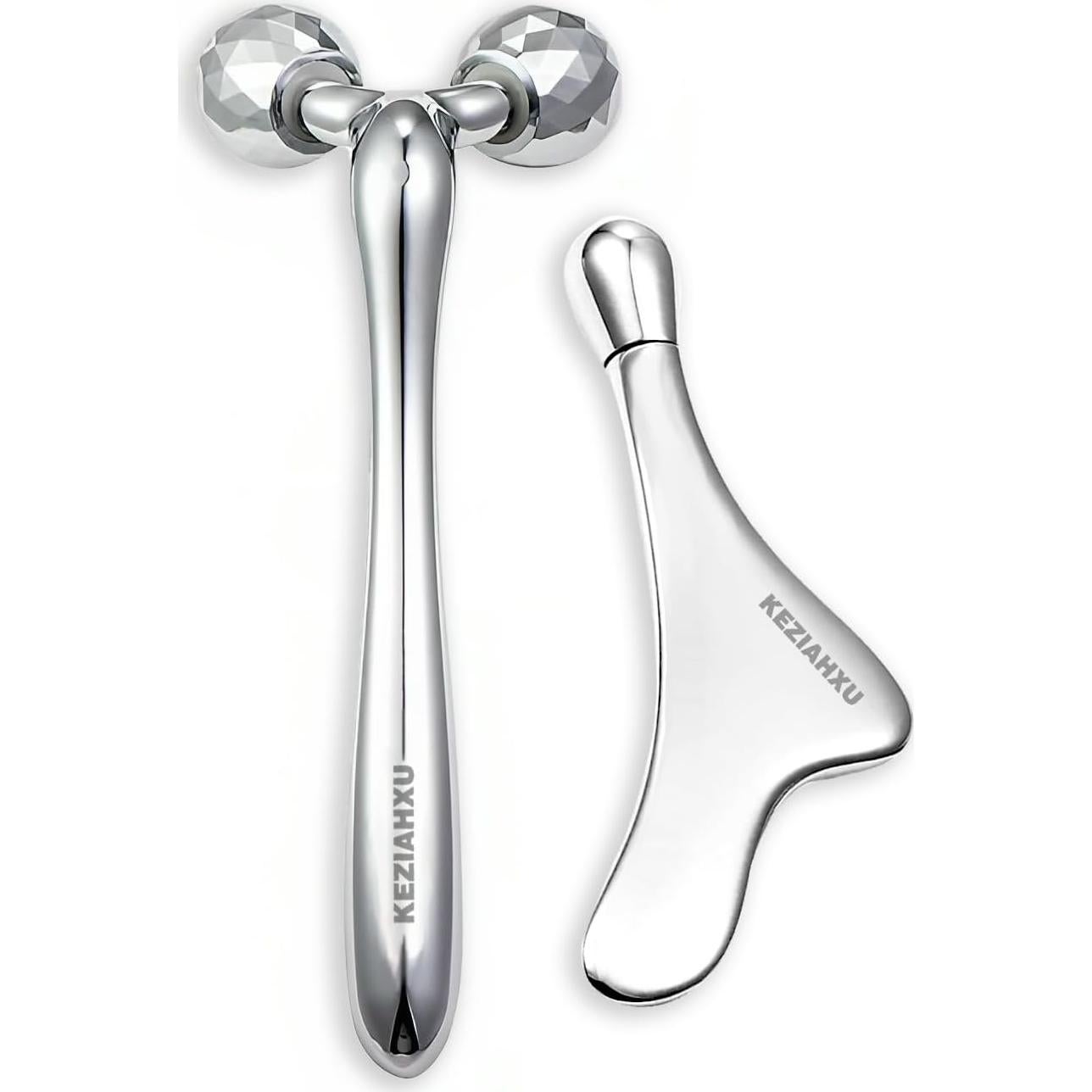 Rodillo de Masaje Facial KEZIAHXU 4-en-1 para Piel