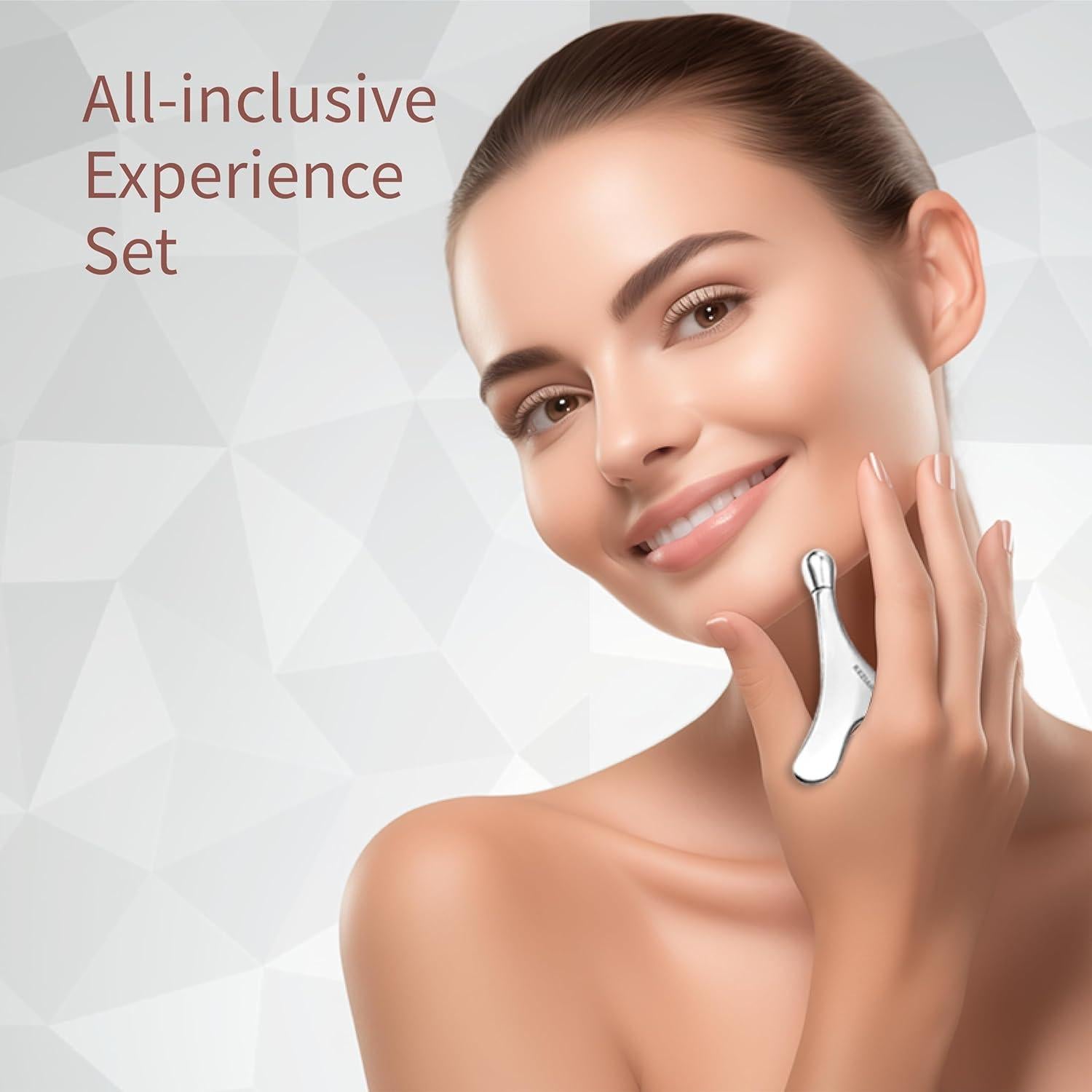 Rodillo de Masaje Facial KEZIAHXU 4-en-1 para Piel