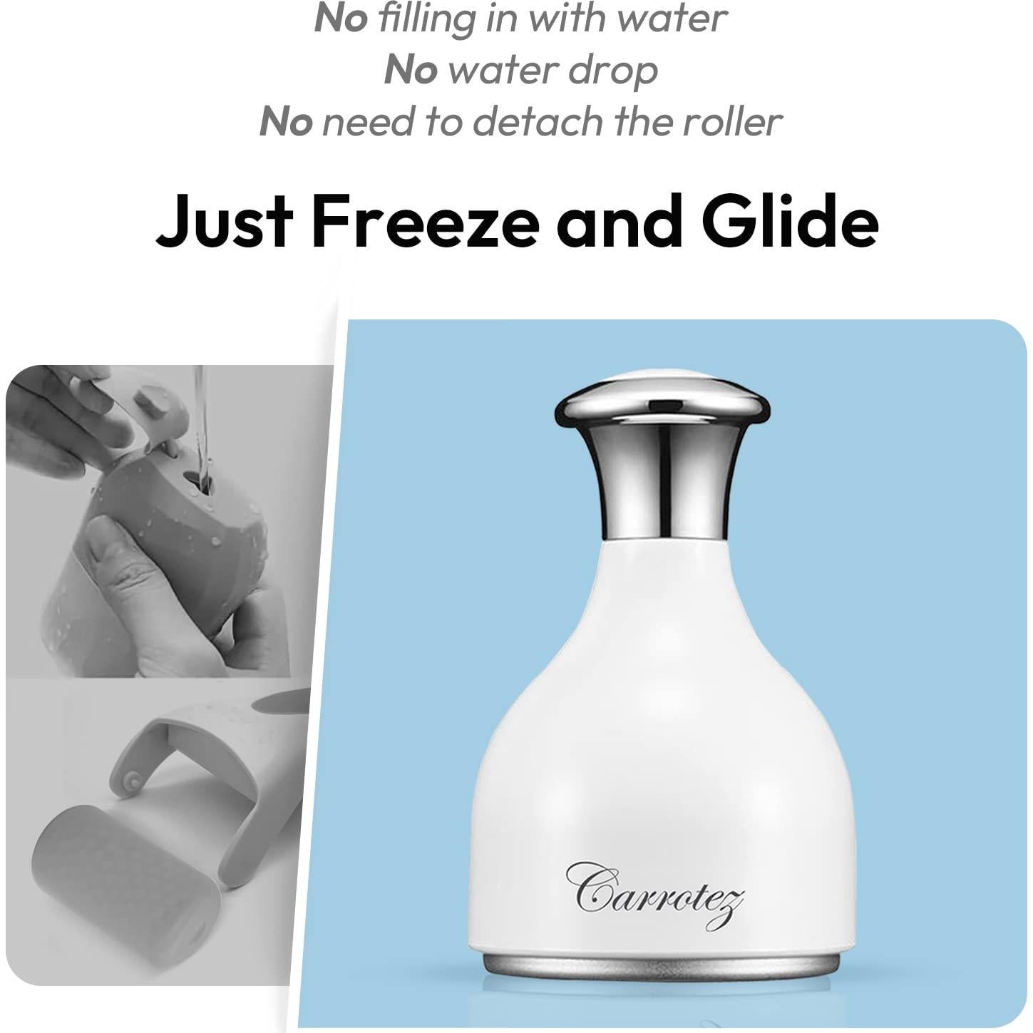 Rodillo de Hielo Carrotez para Cara y Ojos - Alivio Facial