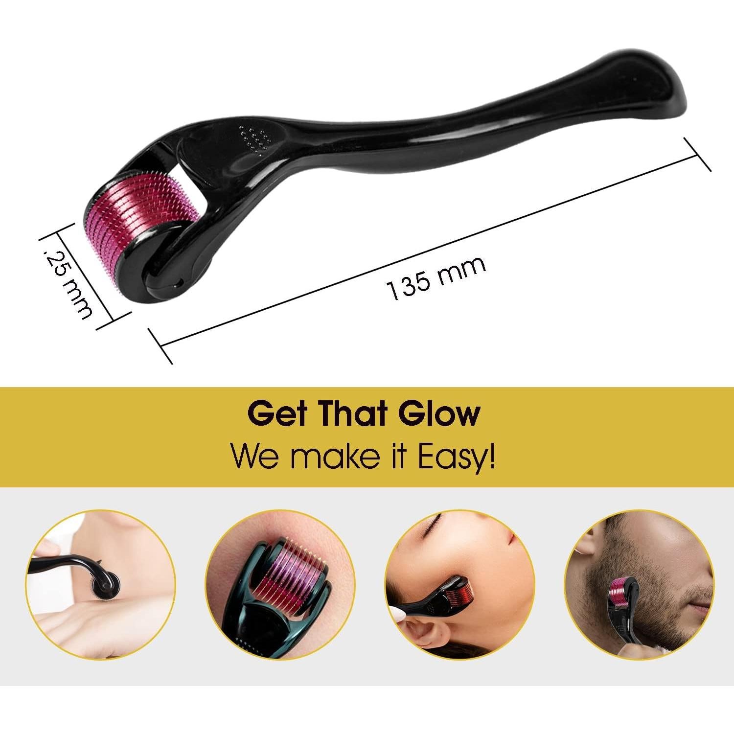 Rodillo Derma Pinsuko 0.25mm con Estuche y Guía