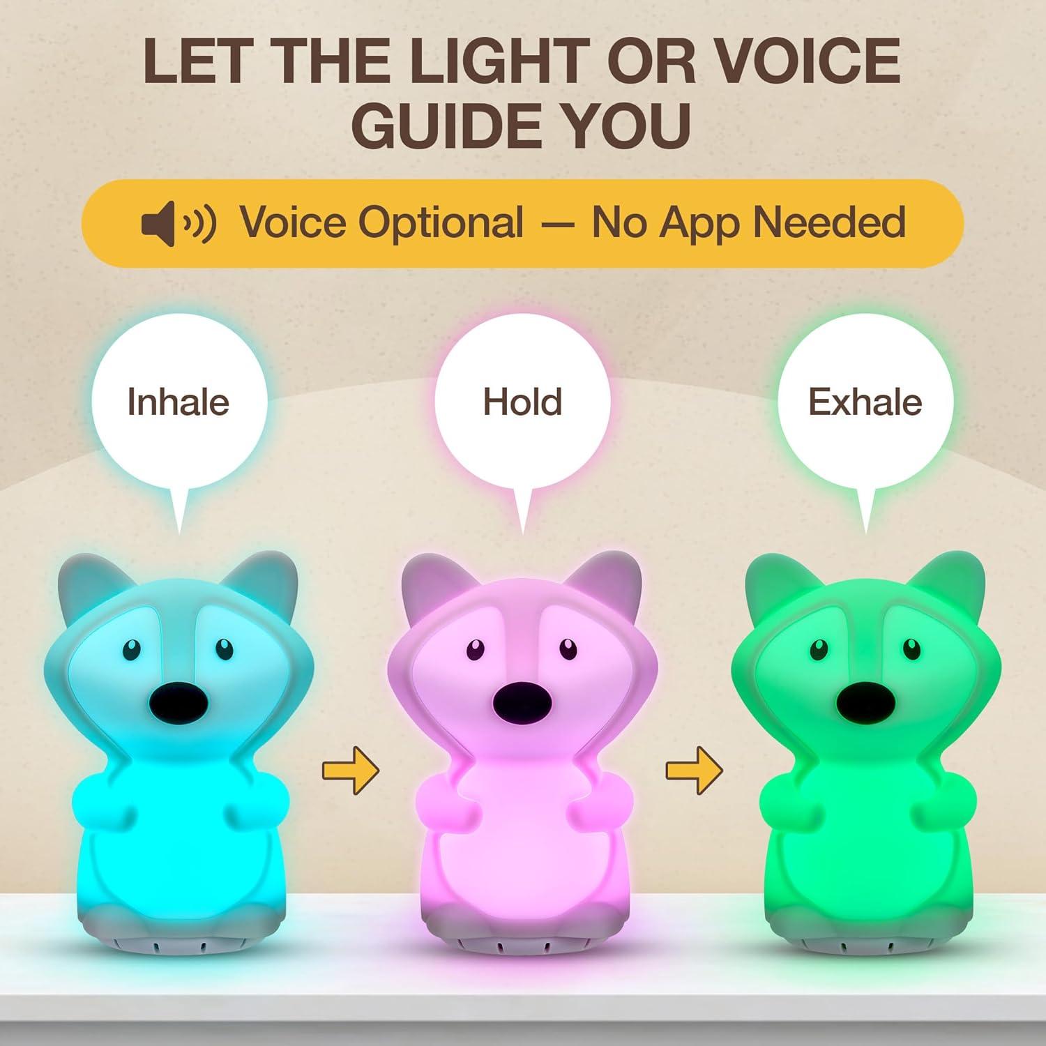 Lámpara de Respiración Hablante SlowRise SR-101 con Luz Calmante