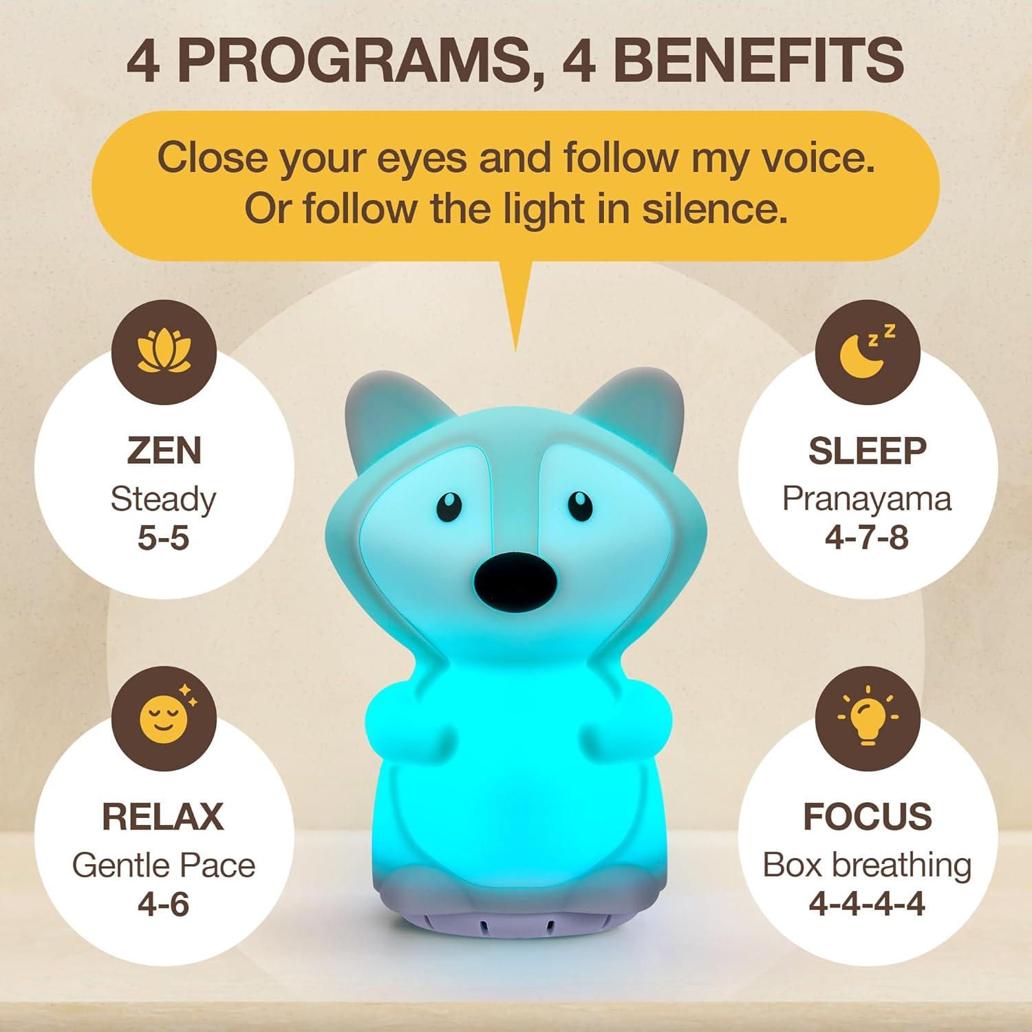 Lámpara de Respiración Hablante SlowRise SR-101 con Luz Calmante