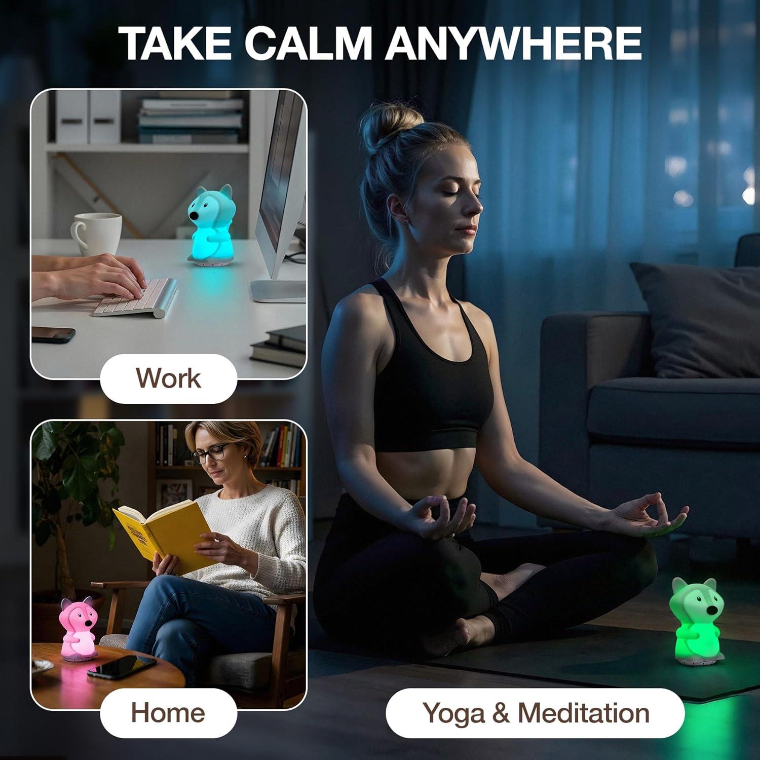 Lámpara de Respiración Hablante SlowRise SR-101 con Luz Calmante