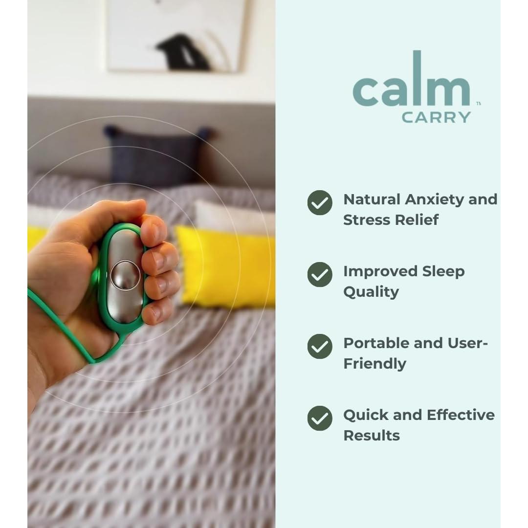 Dispositivo de Relajación Glowco CalmCarry Verde - Microcorriente