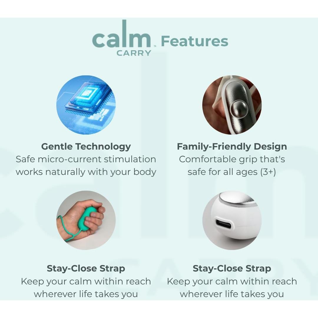 Dispositivo de Relajación Glowco CalmCarry Verde - Microcorriente