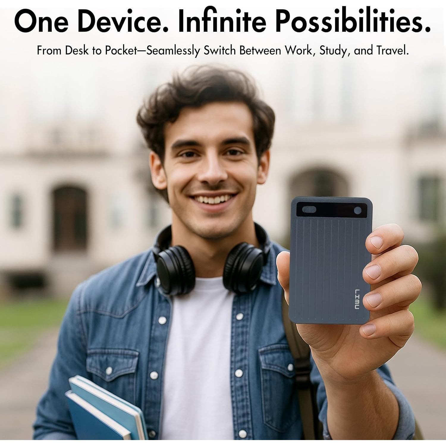 Grabadora de Voz LIMU AI Pro Max - 60h Batería, 64GB