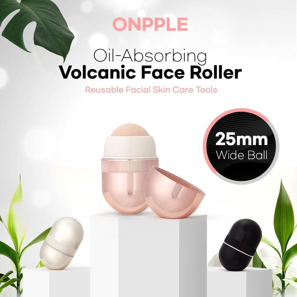 Rodillo Facial ONPPLE Volcánico para Piel Grasa - Negro