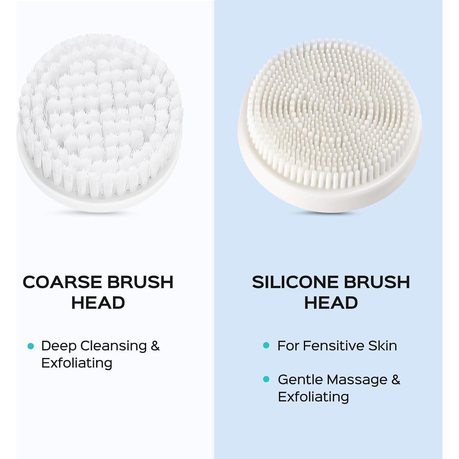 Cepillo Facial COSLUS FBS-D 2 en 1 Silicona Exfoliante