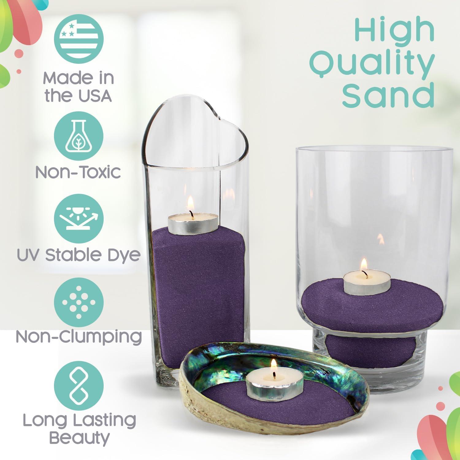 Arena Real Púrpura Sandsational Sparkle 1.5 LB - Decoración