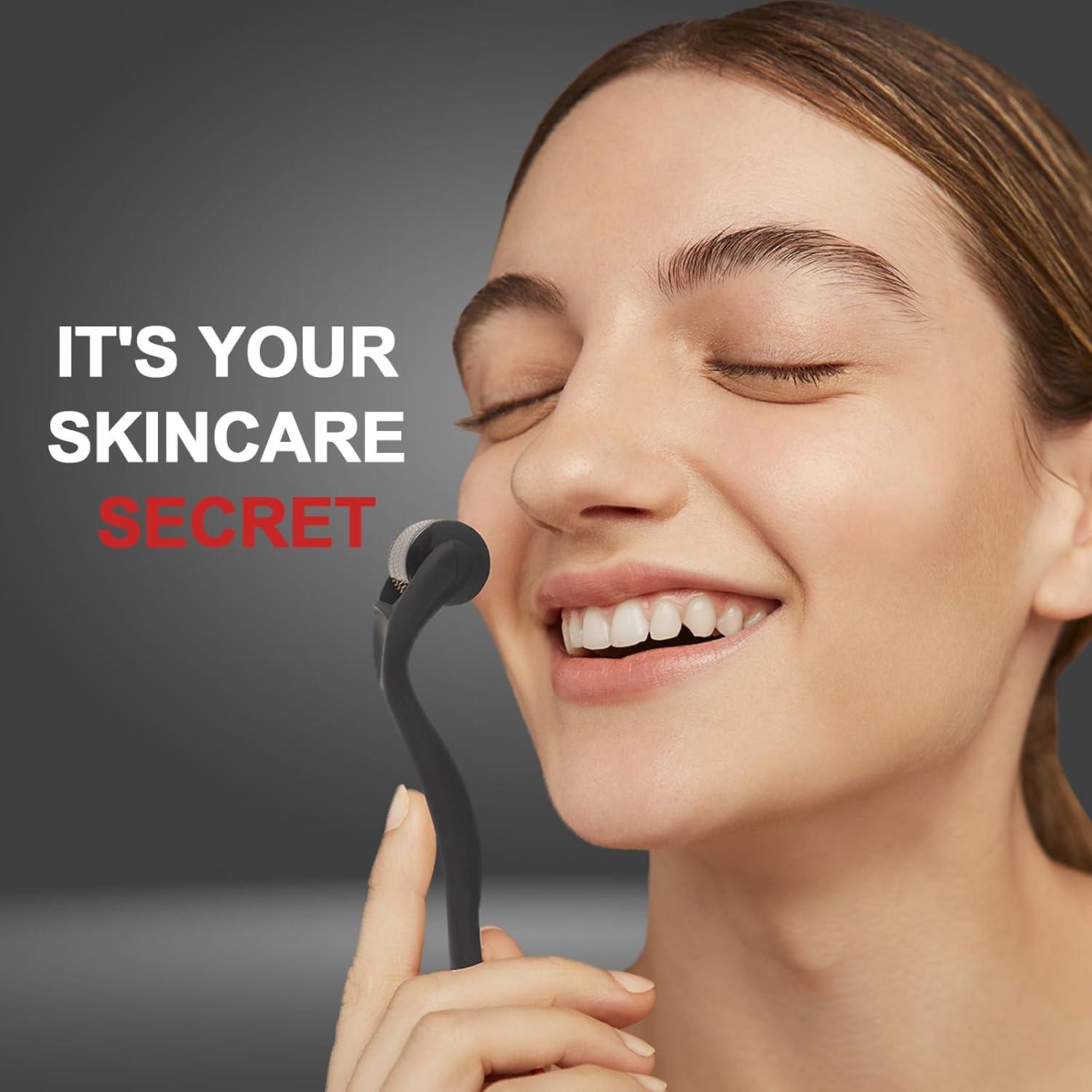 Rodillo Derma CLETINA 540 Microagujas para Cuidado Facial