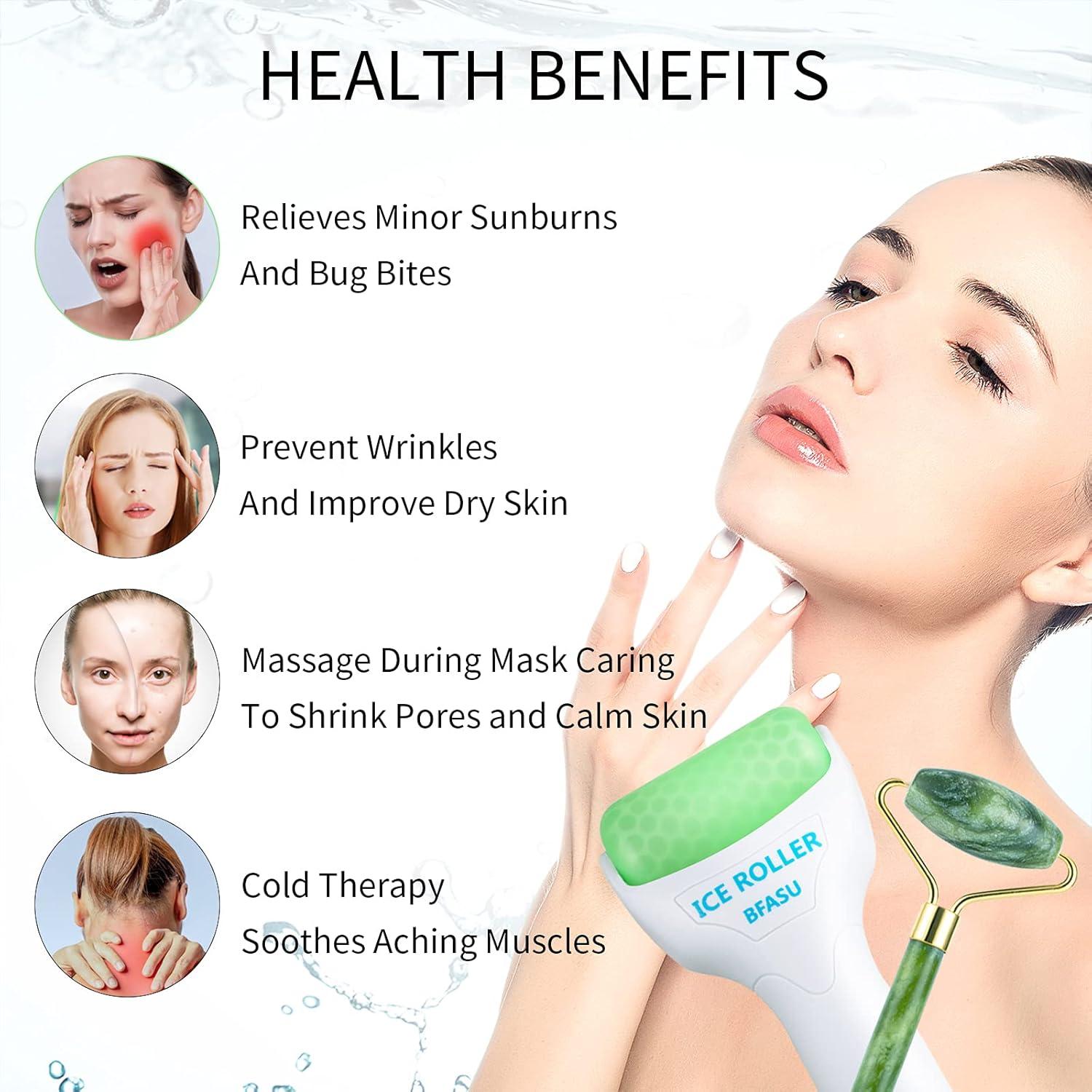 Juego de Rodillos Faciales BFASU 3 en 1 Verde