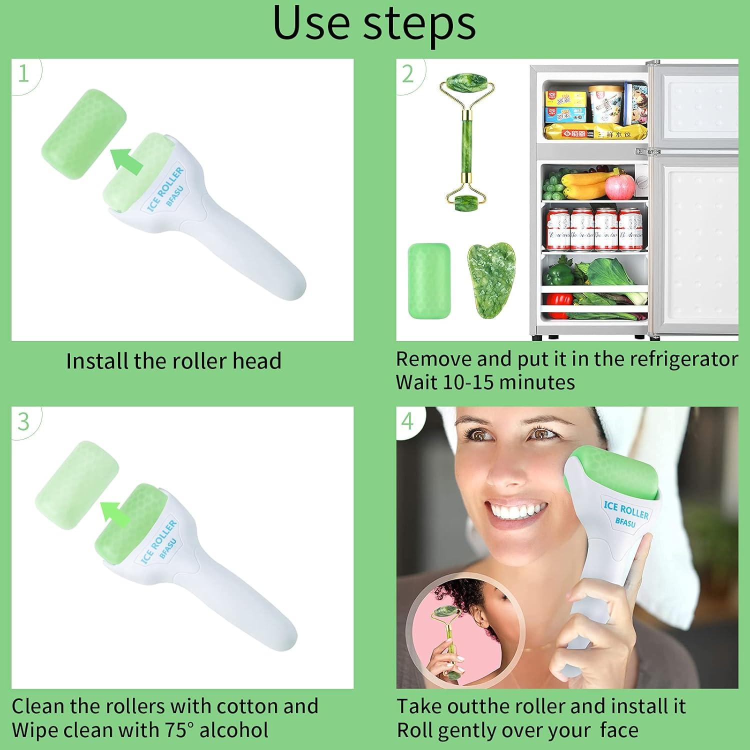 Juego de Rodillos Faciales BFASU 3 en 1 Verde