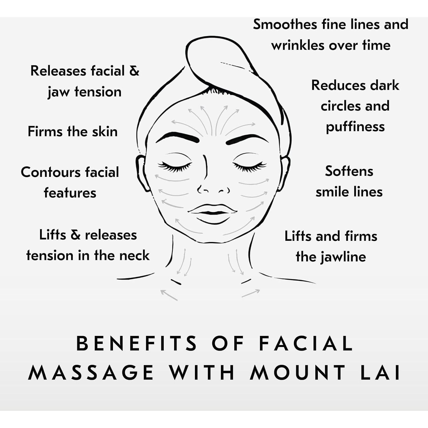 Conjunto Spa Facial Mount Lai Cuarzo Rosa Gua Sha y Rodillo