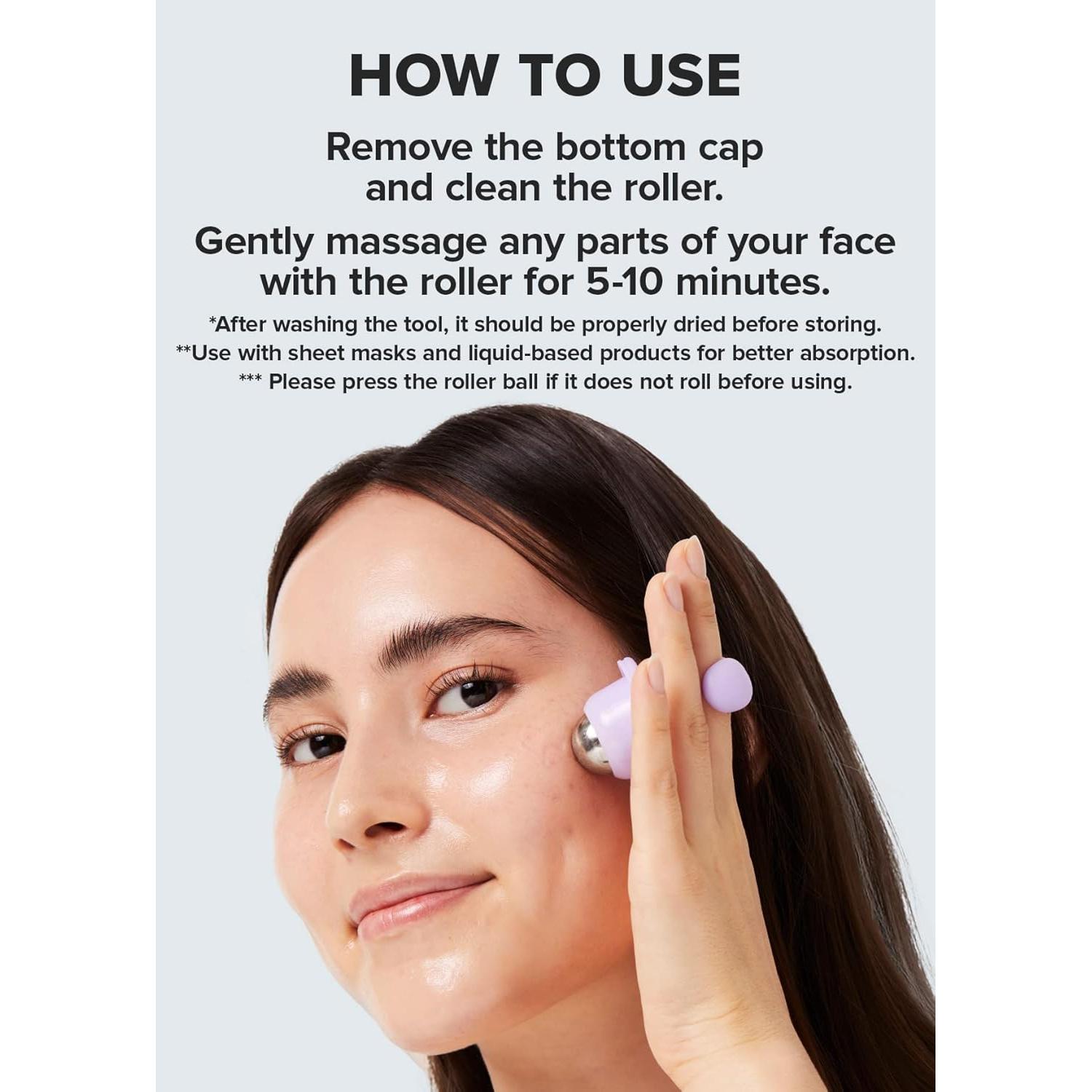 Rodillo Facial I DEW CARE - Masajeador Refrigerante 6.99 cm