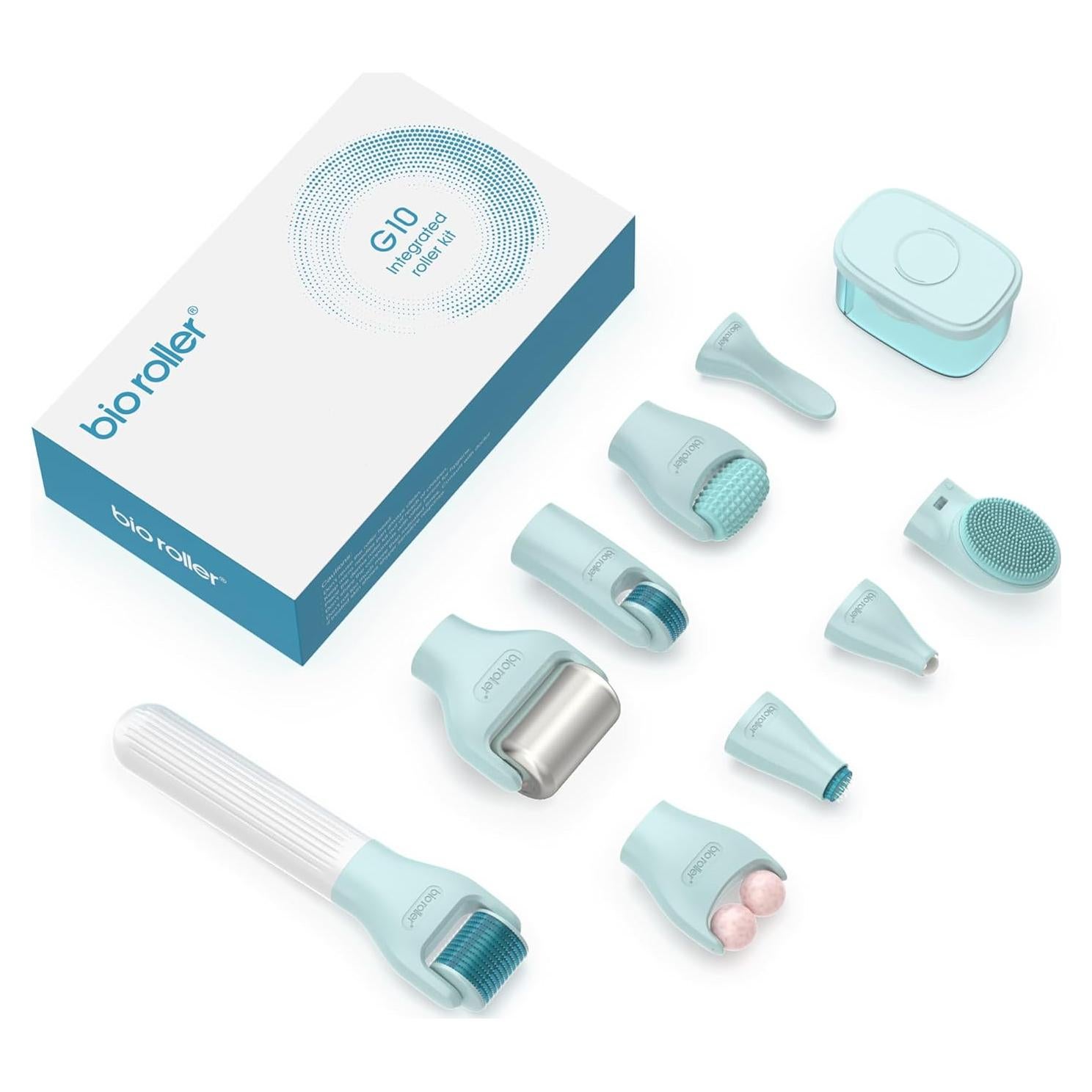 Kit Derma Roller GDBANLIMI 10 en 1 con 9 Cabezas