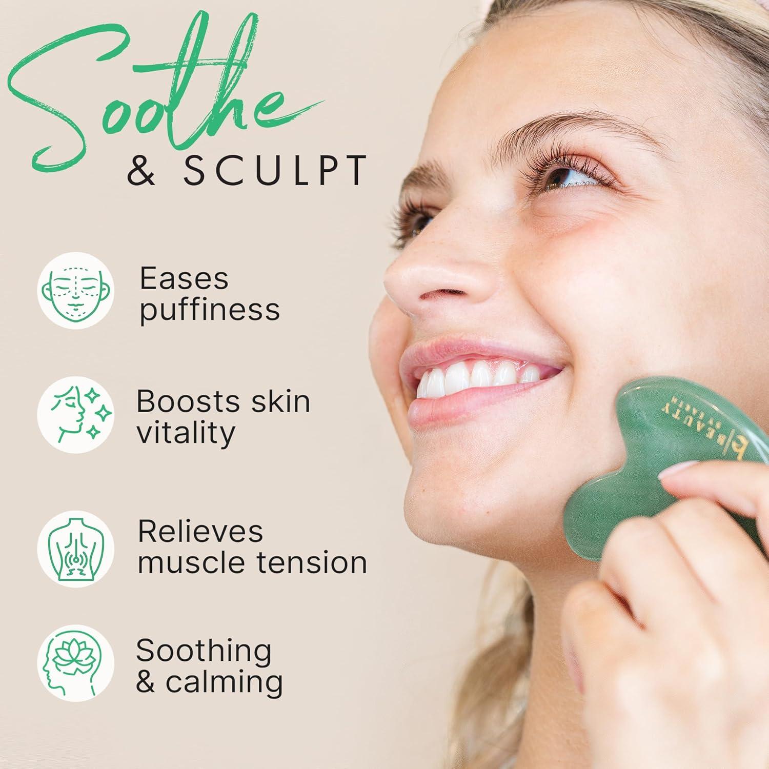 Gua Sha Facial de Jade Beauty by Earth - Masaje y Esculpido