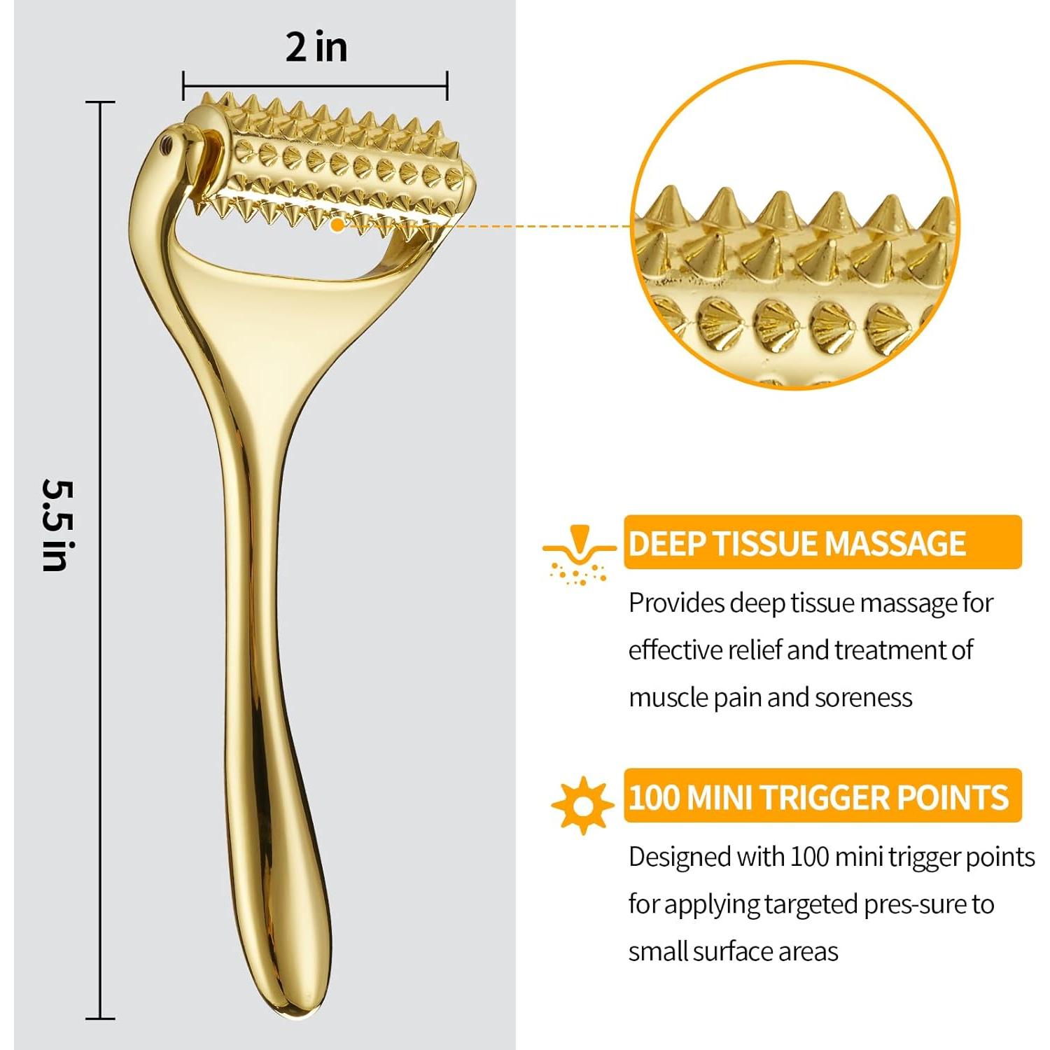 Rodillo de Acupuntura Running Man MRGL-04 Oro - Masaje Facial