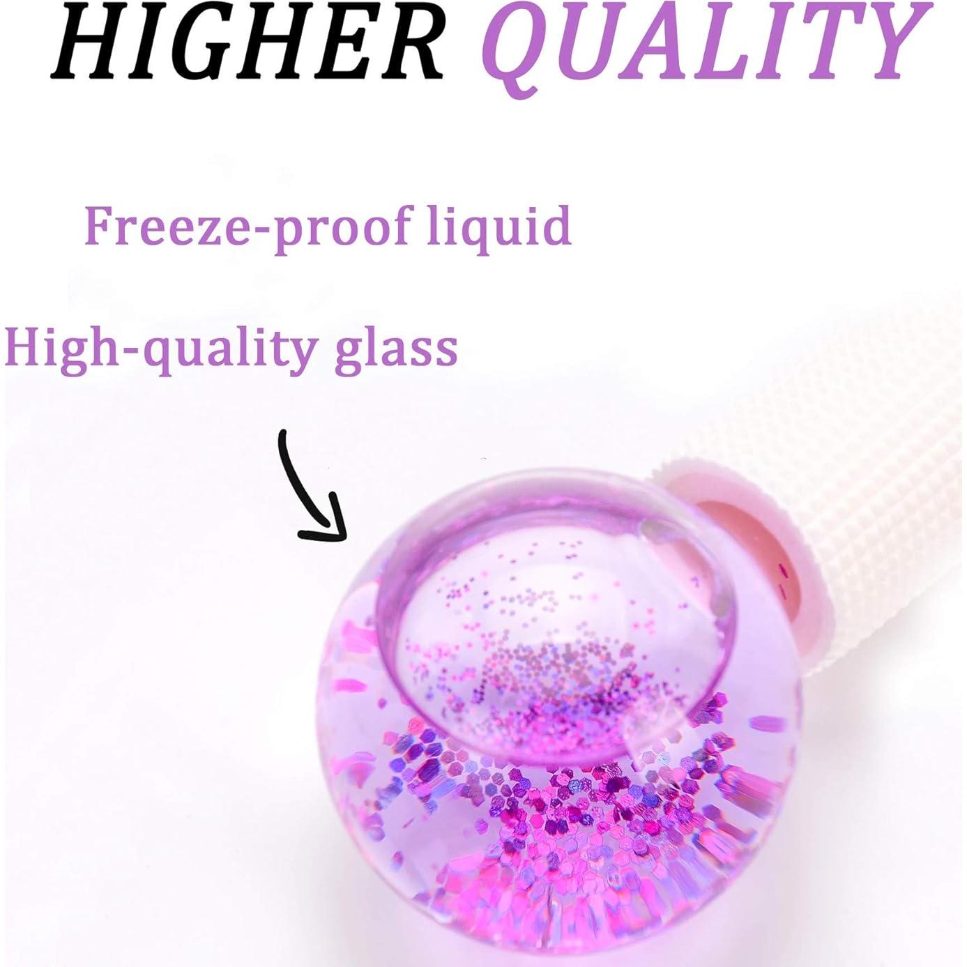 Rodillo Facial de Hielo CIBLUTY 2PCS Masaje Frío Púrpura