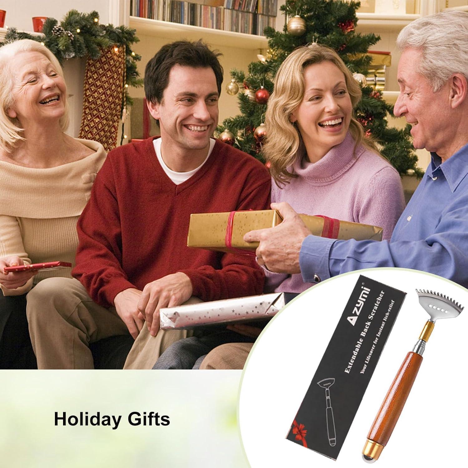 Rasca Espaldas Telescópico AITOUCH 51.5 cm Acero y Madera