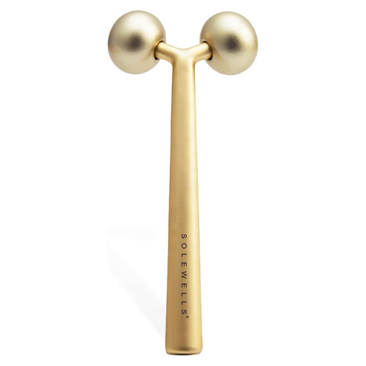 Rodillo Masajeador Facial Metal Frío Solewells 14x6.2cm