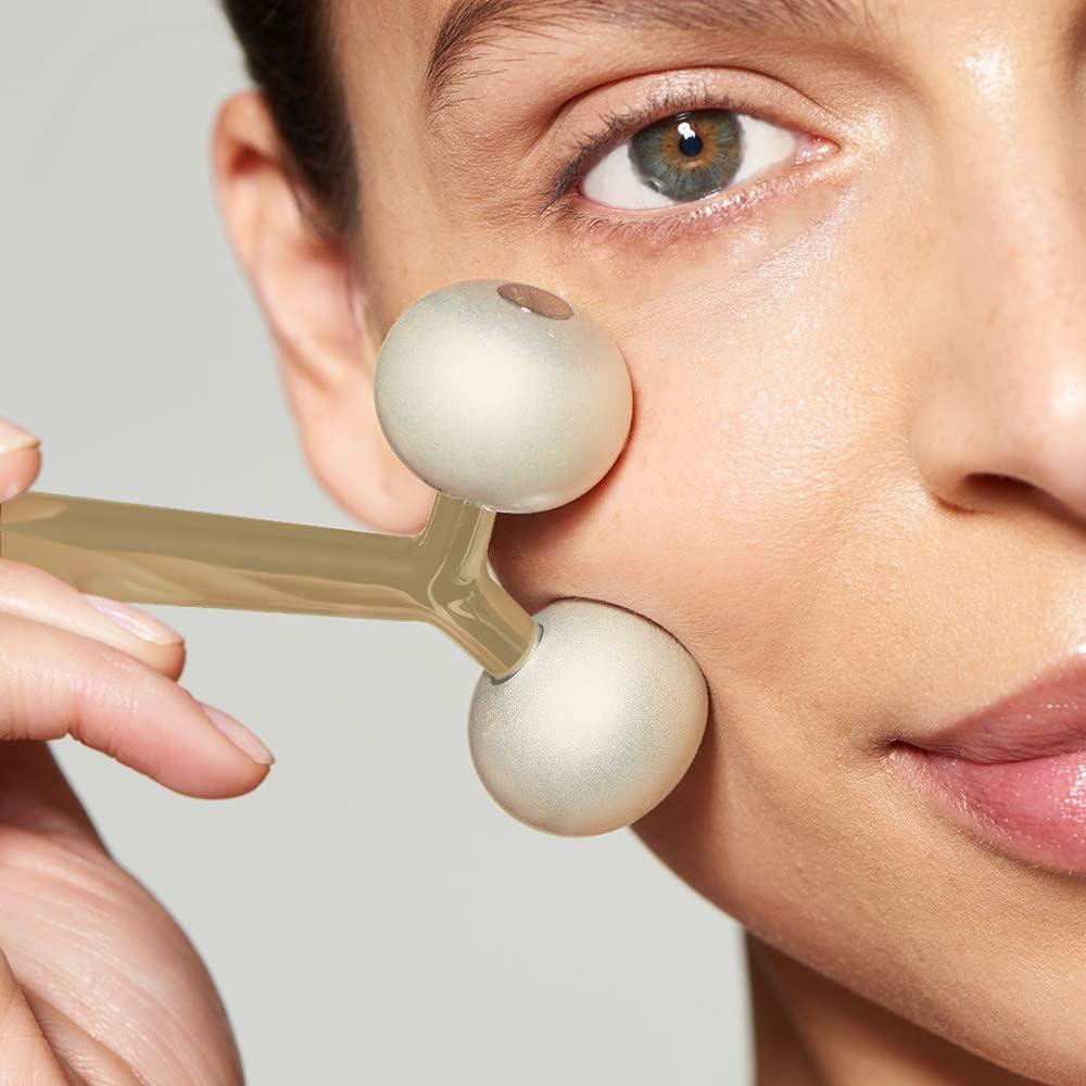 Rodillo Masajeador Facial Metal Frío Solewells 14x6.2cm