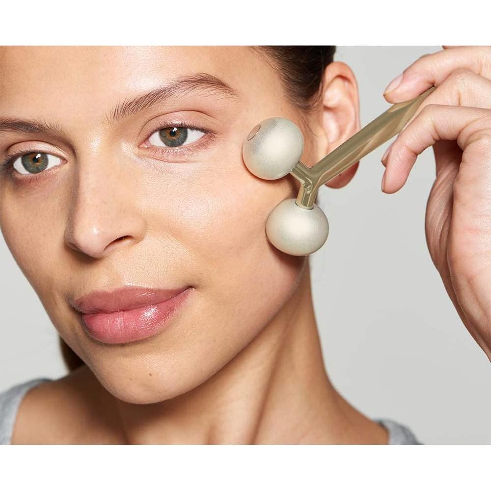 Rodillo Masajeador Facial Metal Frío Solewells 14x6.2cm