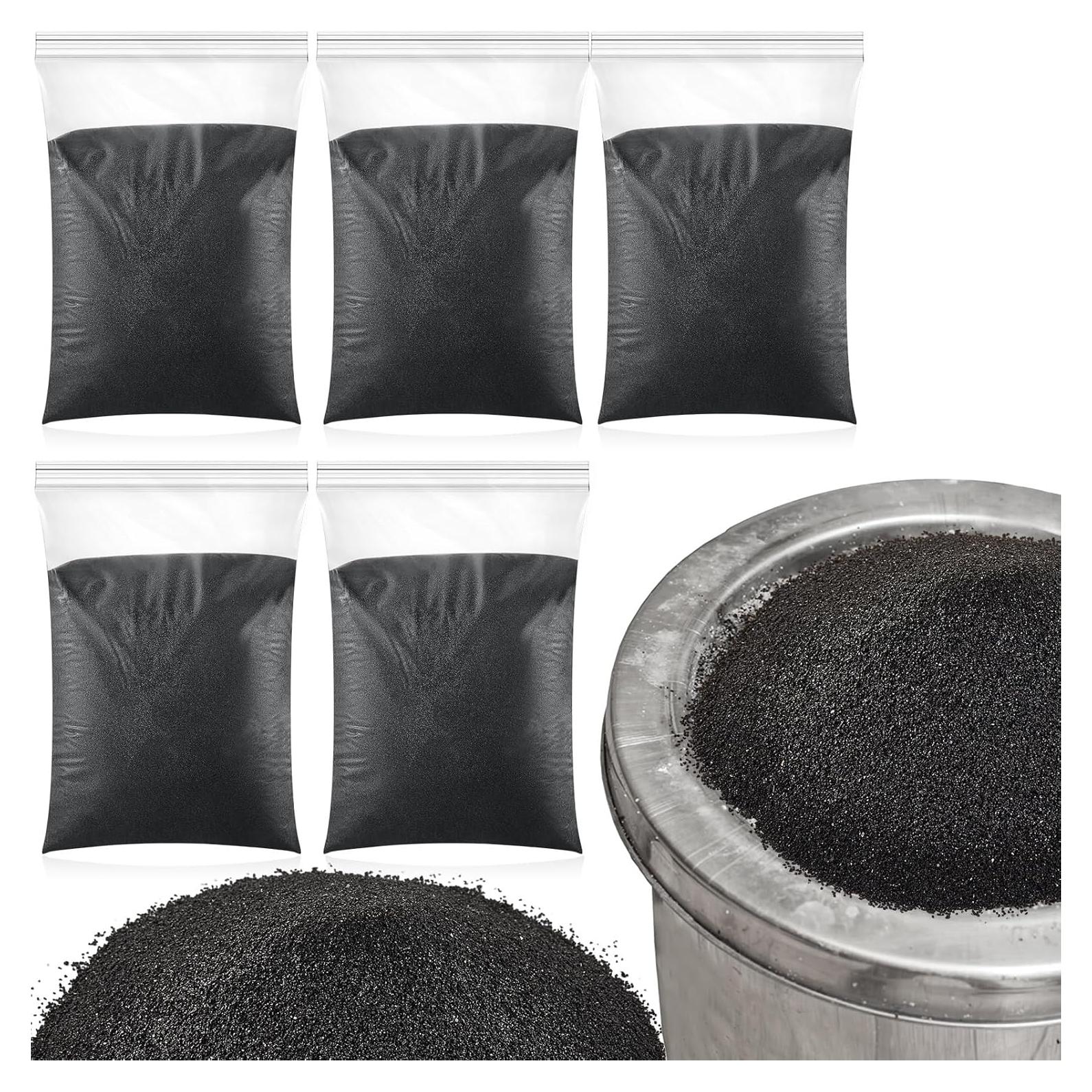 Relleno de Arena de Sílice Negra Sasylvia 5 Paquetes 5 kg