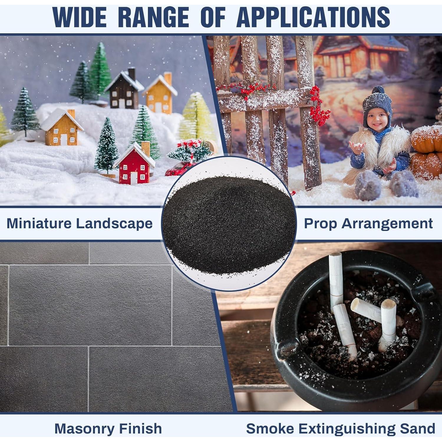 Relleno de Arena de Sílice Negra Sasylvia 5 Paquetes 5 kg