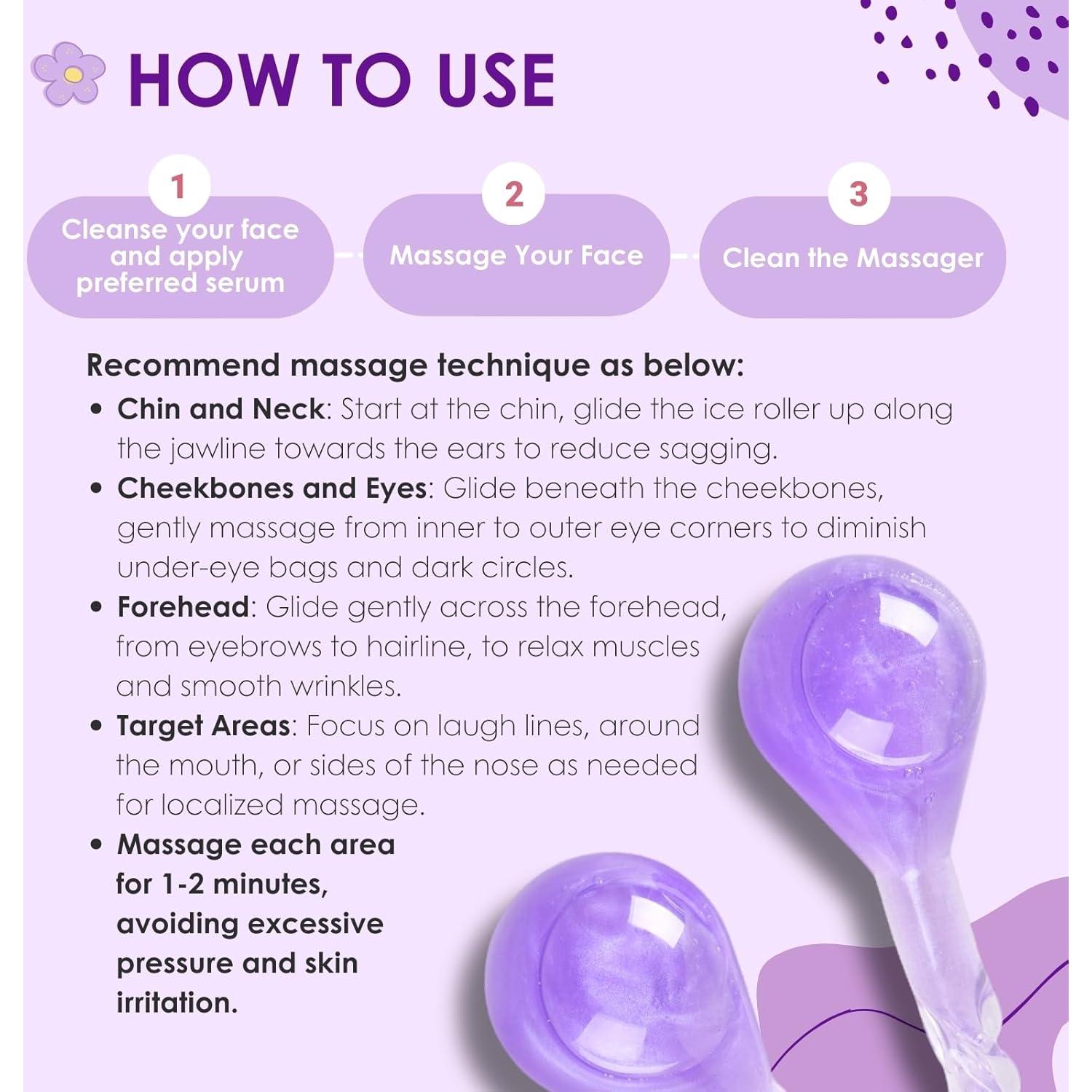 Esferas de Hielo Facial Lazzybeauty ICGMH para Masaje