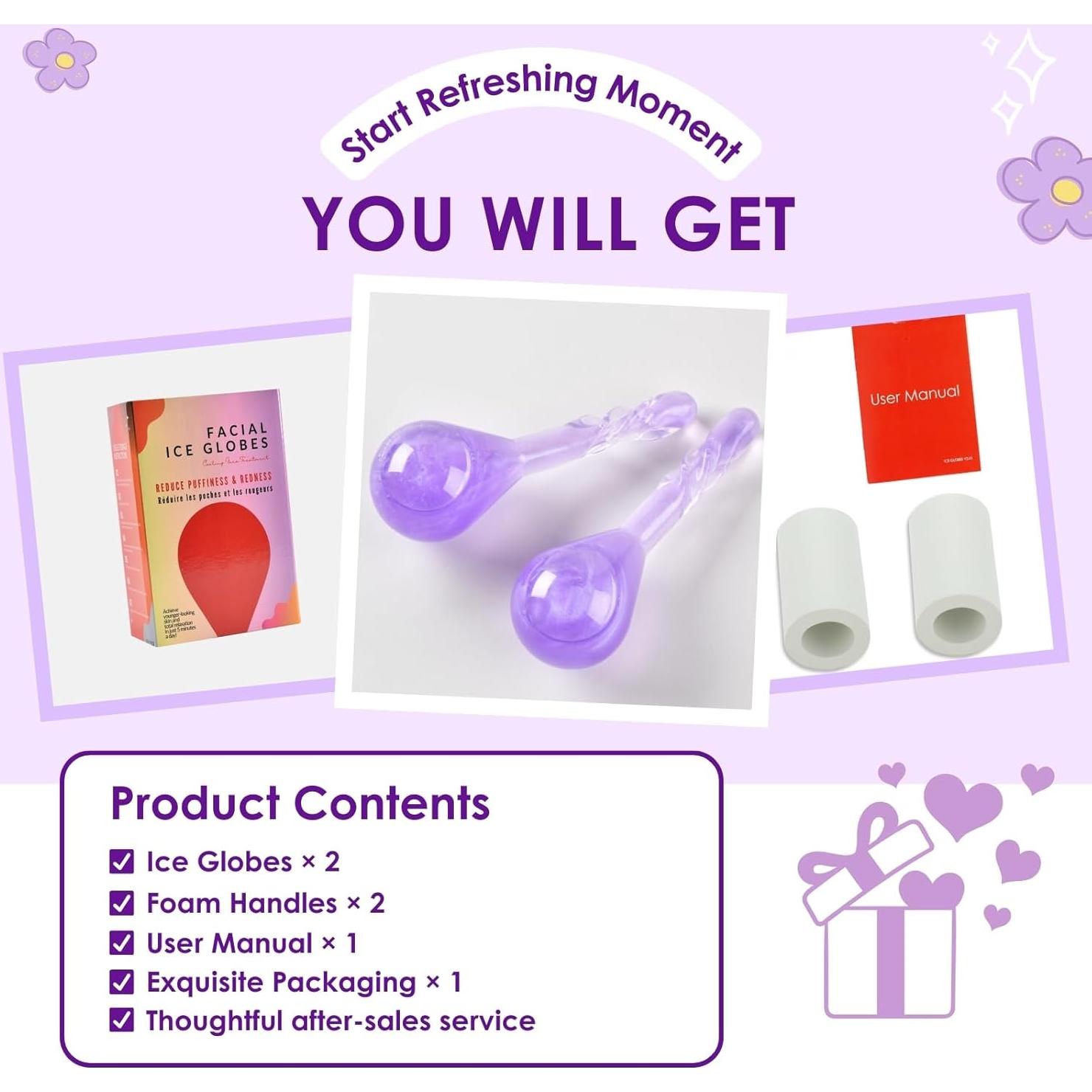 Esferas de Hielo Facial Lazzybeauty ICGMH para Masaje