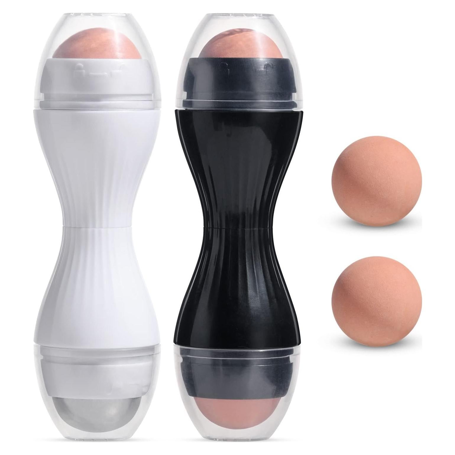 Rodillo Facial Reutilizable JPNK con Piedra Volcánica 2PCS