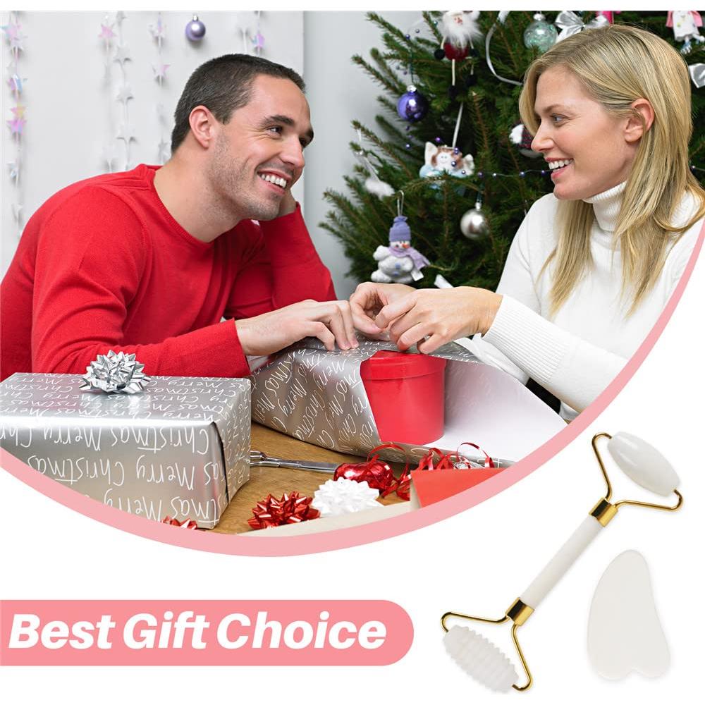 Rodillo de Jade Shenghang Facial y Gua Sha 14.3x6.3cm