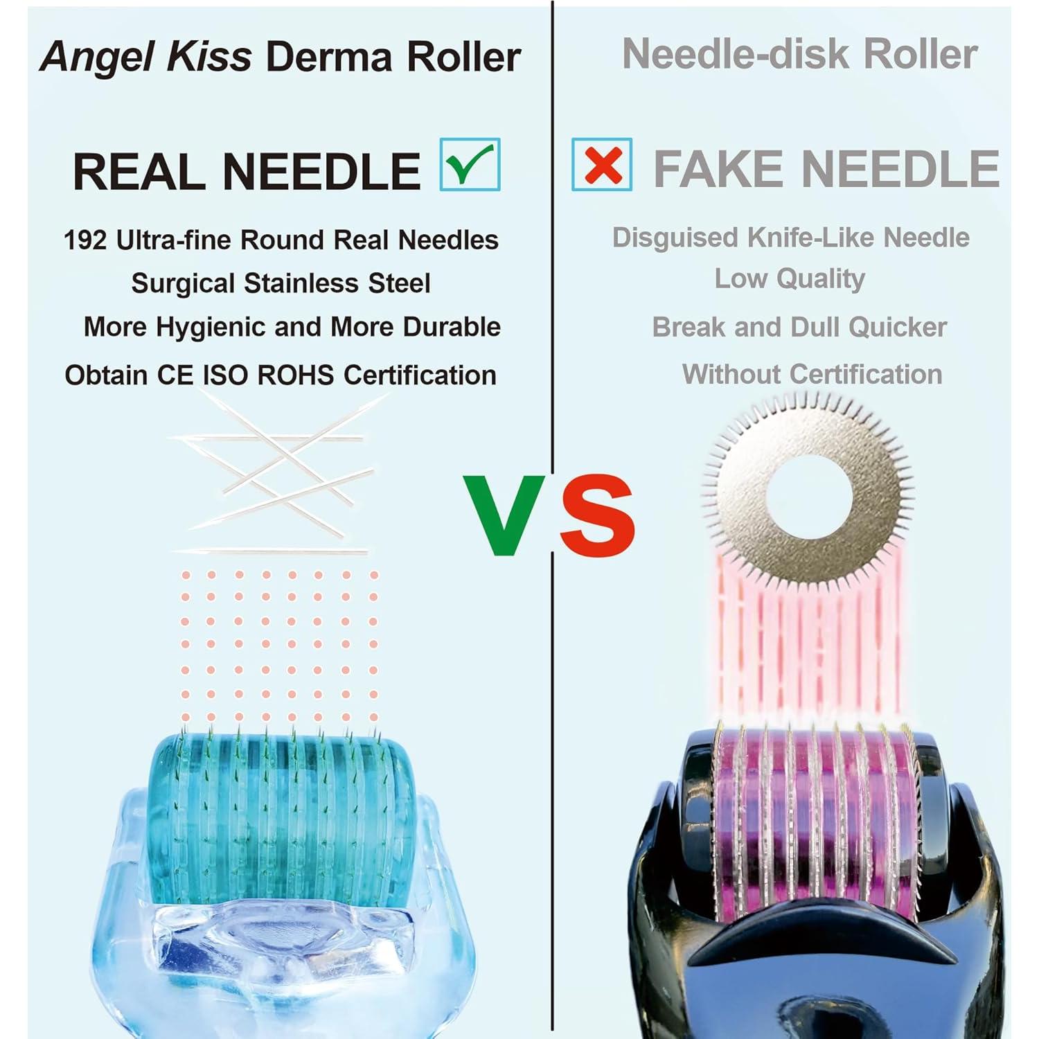 Derma Roller Angel Kiss 0.30mm 192 Agujas Acero Inoxidable