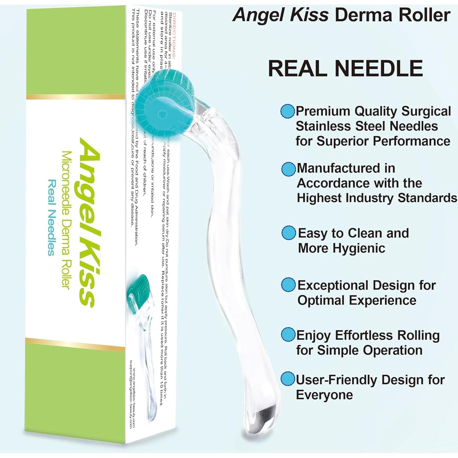 Derma Roller Angel Kiss 0.30mm 192 Agujas Acero Inoxidable