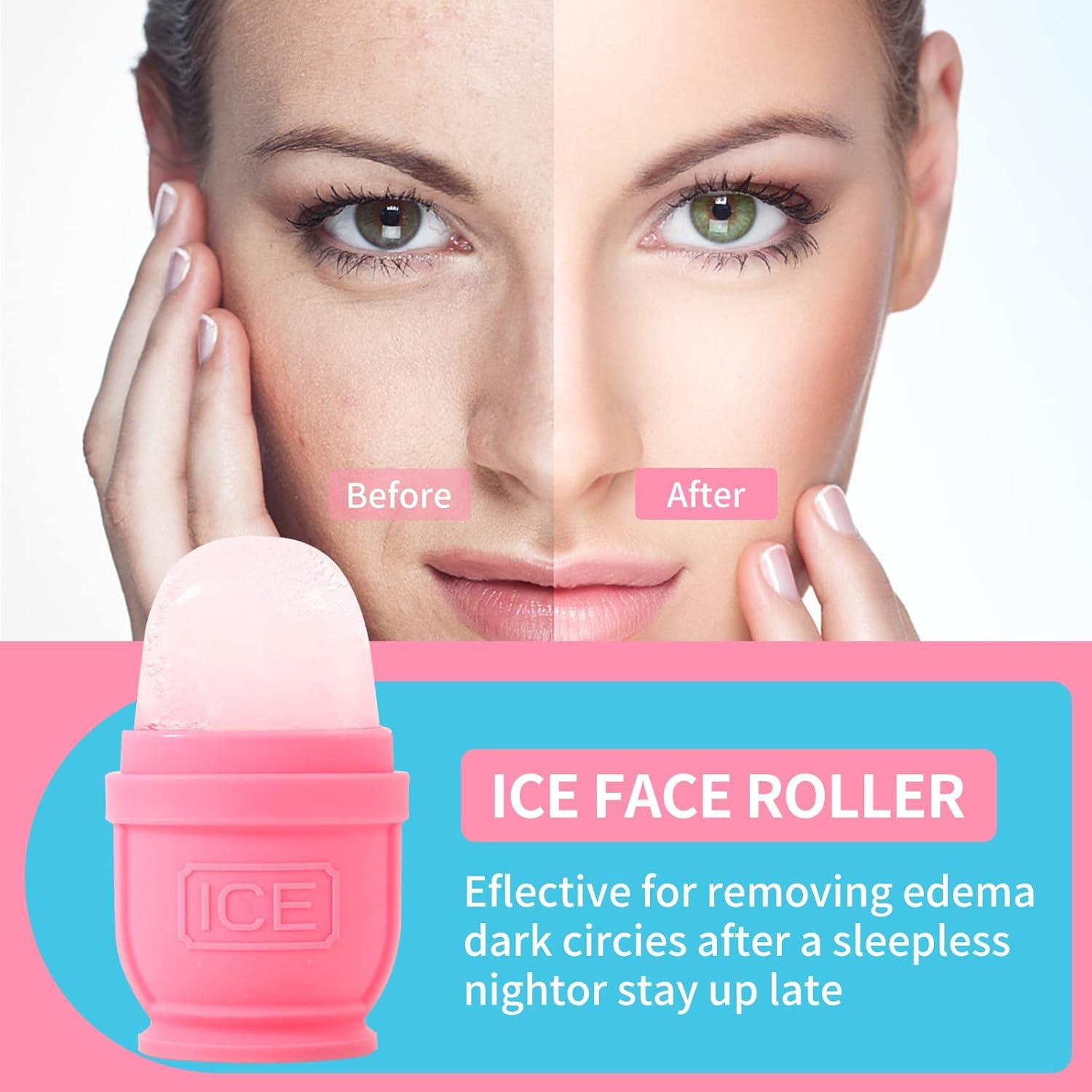 Rodillo de Hielo Facial y Corporal BFASU - 2 Piezas Silicona