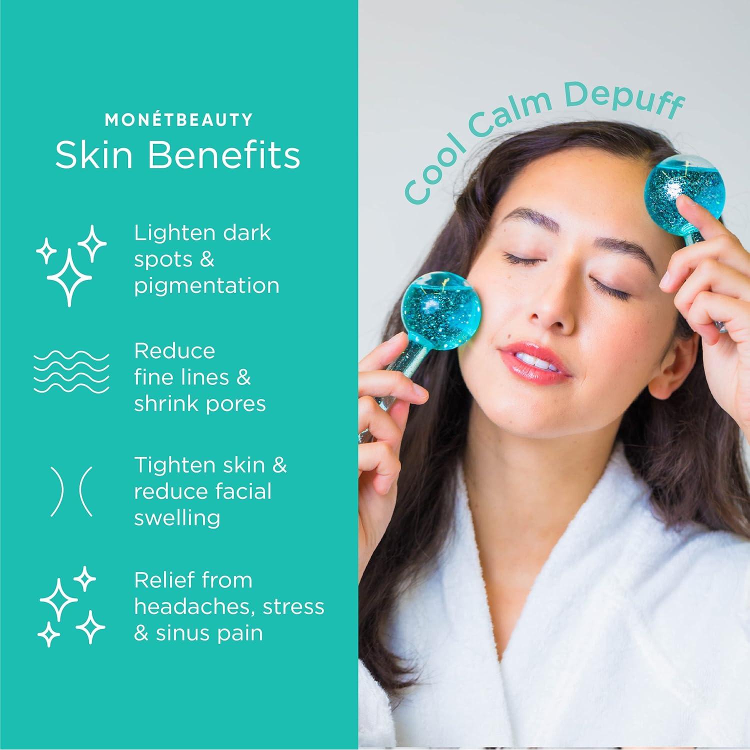 Esferas de Hielo MonetBeauty para Facial - Azul - Antienvejecimiento